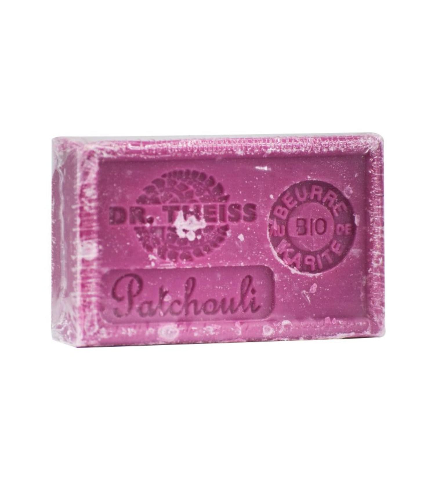 Dr Theiss - Patchouli Marseille Soap - Organic Shea Butter and Organic Olive Oil Soap Bar - Authentic Marseille Soap - 125gr