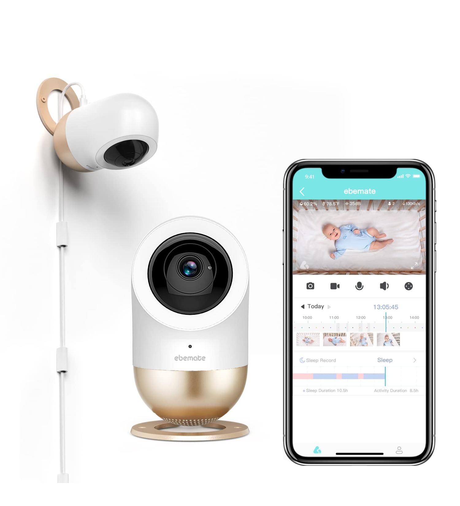 1080P Smart Baby Monitor Camera with AI | HD Video & Audio | Night Vision | Temp & Humidity Sensors | Two-Way Talk | U1 Plus - Buy Online on GoSupps.com