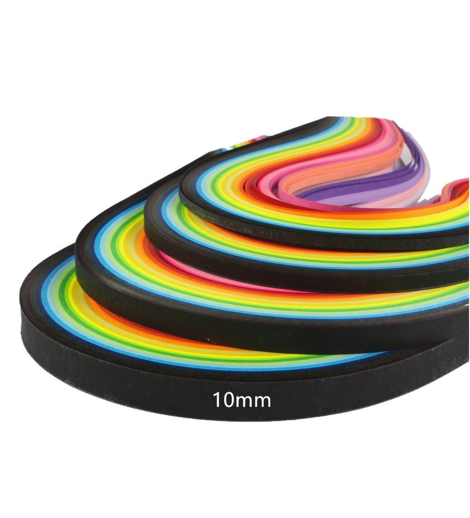 ODETOJOY Quilling Paper Strips Set - 10mm 260 Strips for DIY Origami Art - 26 Colors - Length 39cm - 10mm Width - Buy Online on GoSupps.com