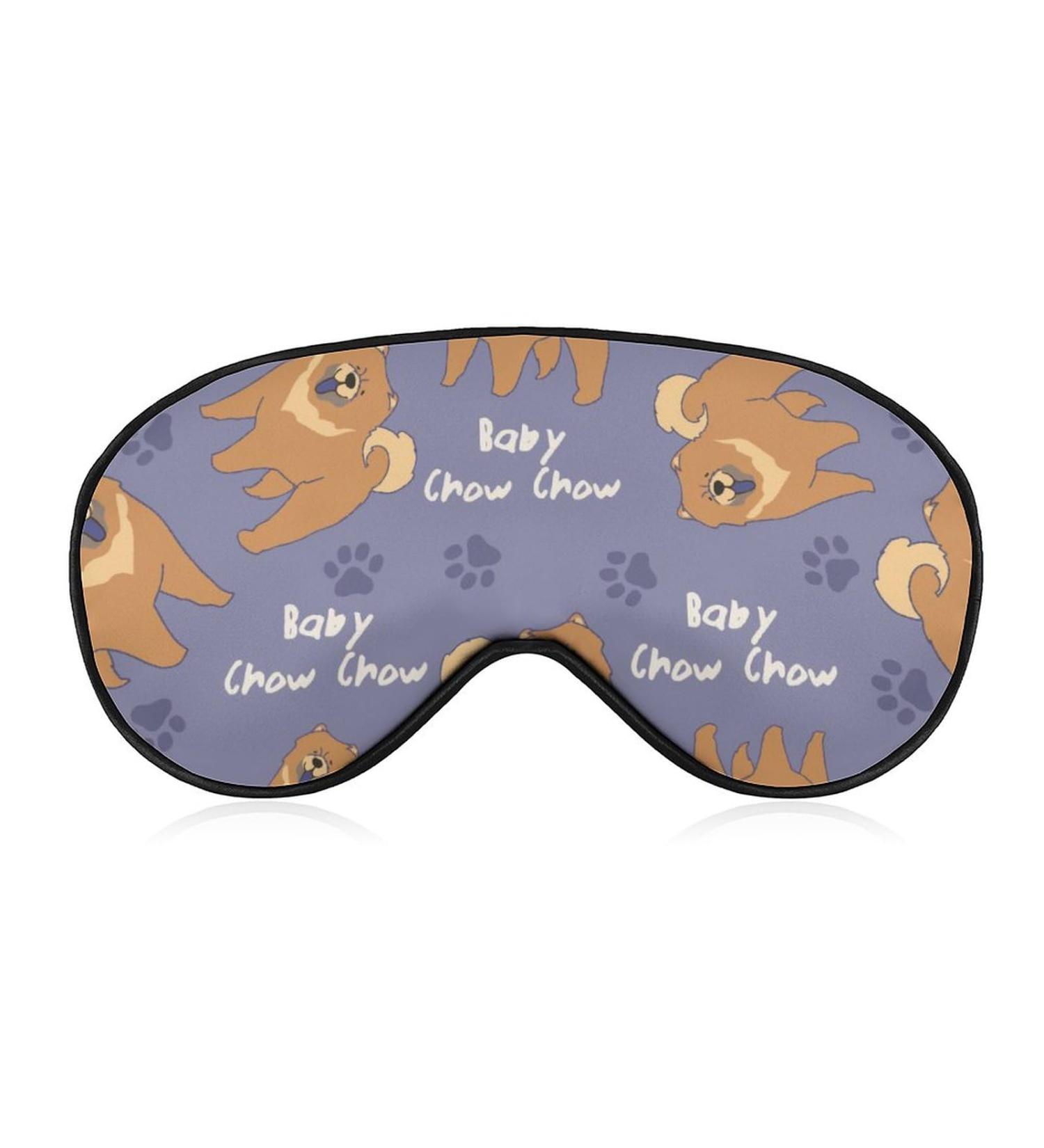 Chow Chow Sleep Mask - Adjustable Eye Cover for Sleeping and Travel - Light Blocking Blindfold for Men and Women - Buy Online on GoSupps.com