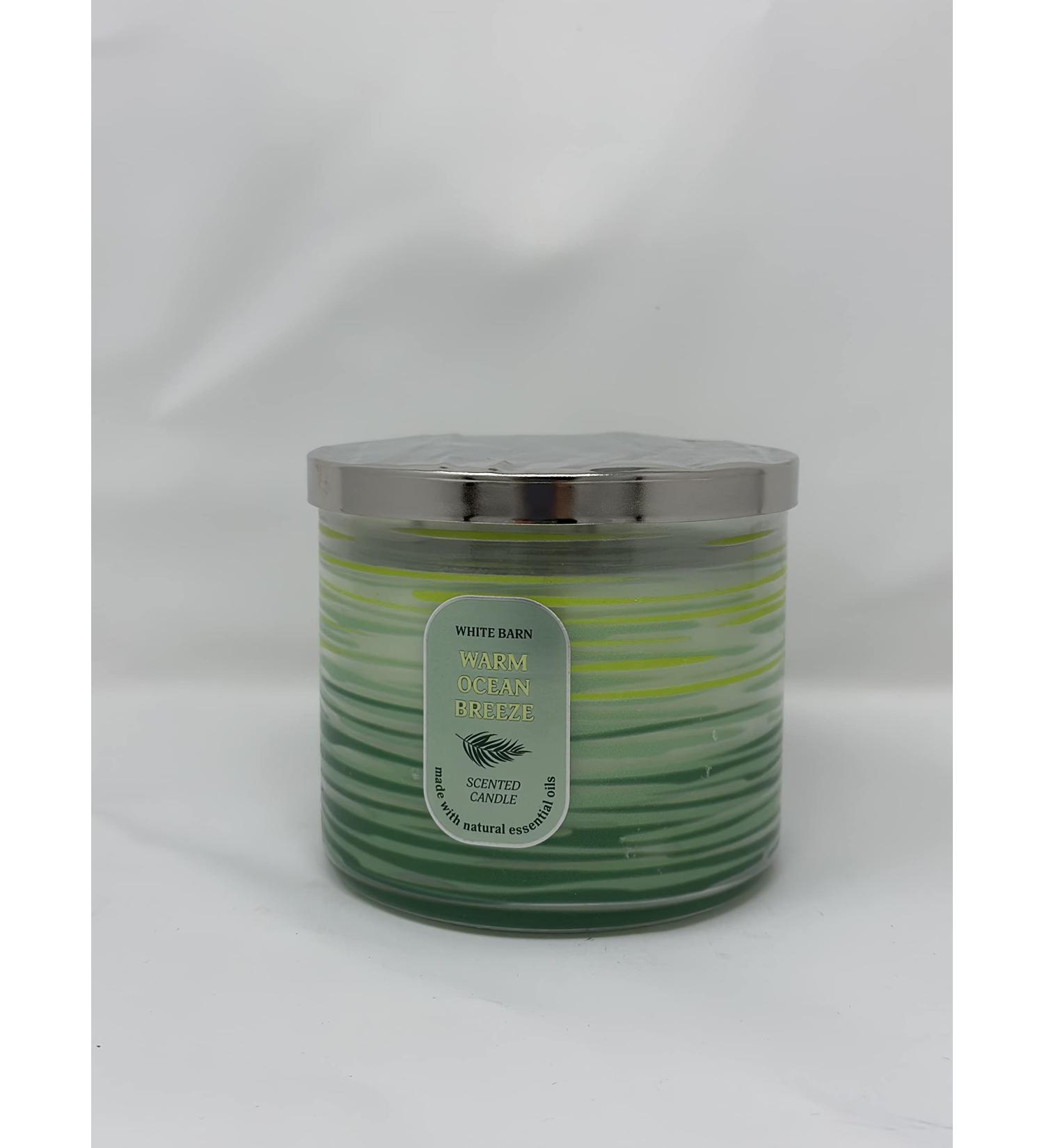Warm Ocean Breeze 3 Wick Candle 14.5 oz / 411 g Made with Natural Essential Oil