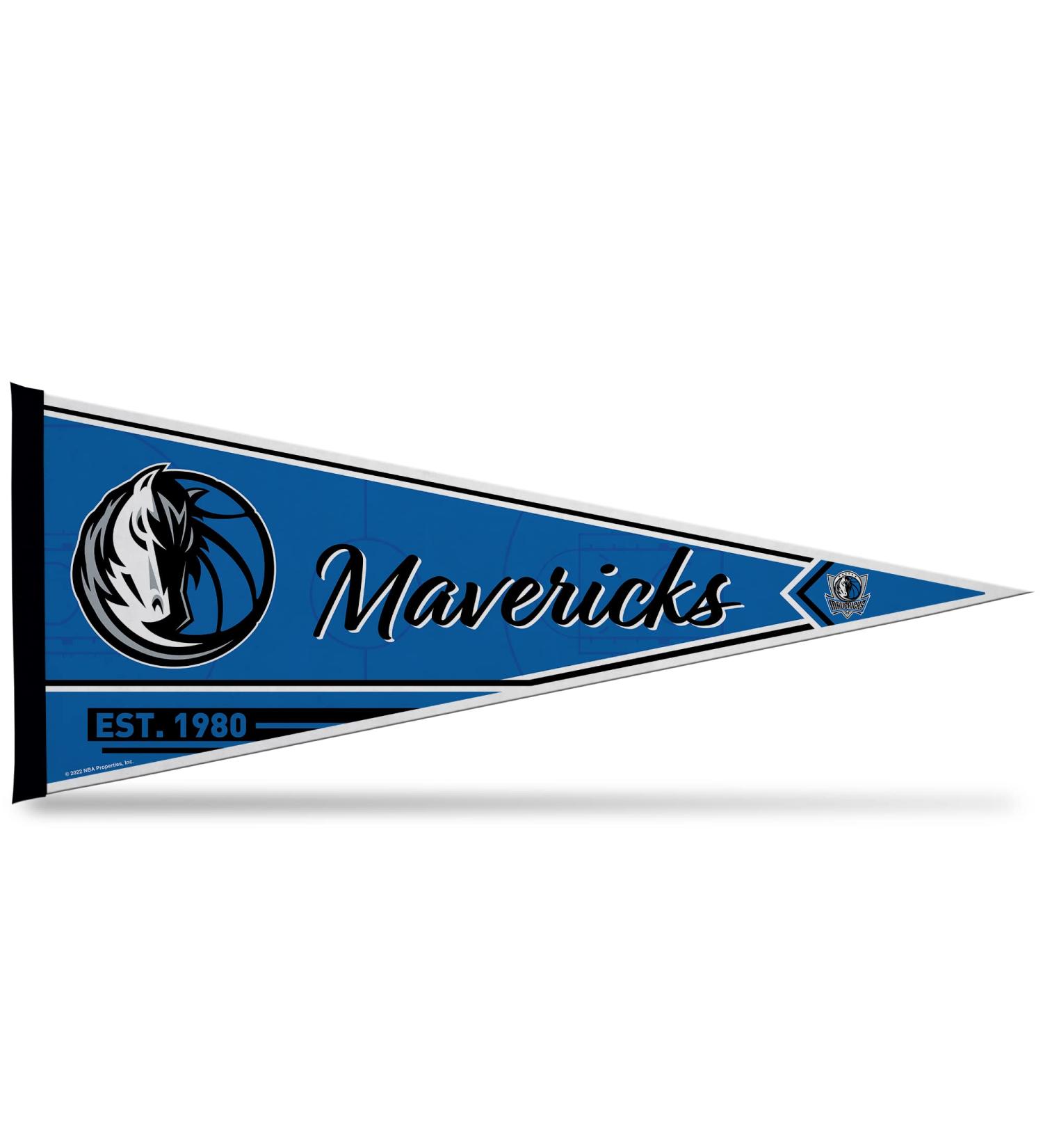 Rico Industries NBA Dallas Mavericks Classic Soft Felt Pennant - 30.5 x 76.2 cm for Home Decoration | Perfect for Playroom Man Cave and Bedroom - Buy Online on GoSupps.com