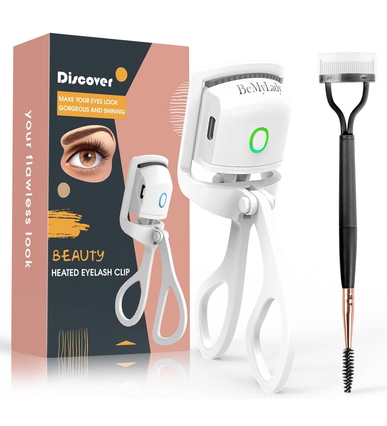 Buy Electric Eyelash Curler with Pad - ABS White & Black | International Shipping Available - Buy Online on GoSupps.com