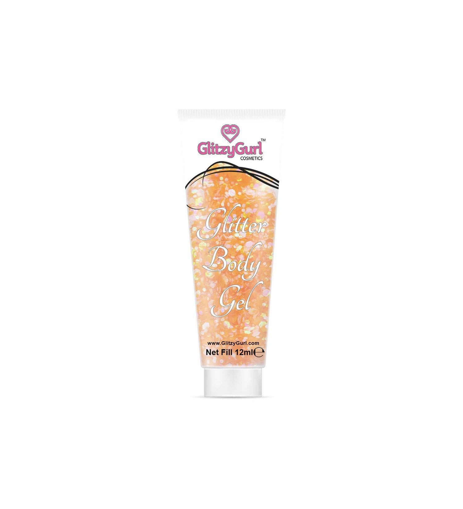 Holographic Glitter Face and Body Gel 12ml Cosmetic Glitter Body Glitter Hair Glitter Gel (Sunset Shimmer)