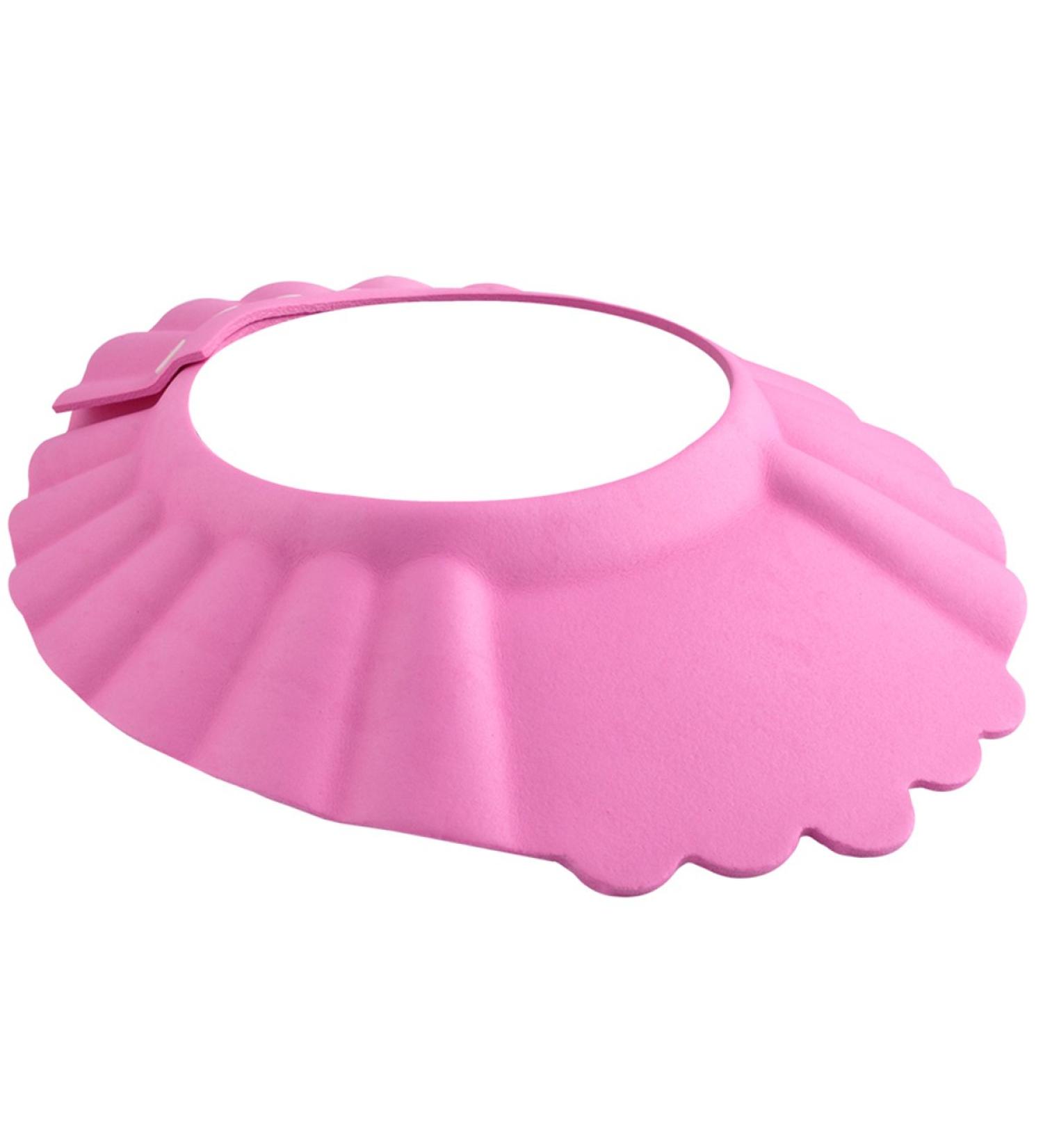 ISO TRADE Adjustable Shower Cap for Kids - Pink Swimming Cap with Ear & Eye Protection (13-15cm) - Buy Online on GoSupps.com
