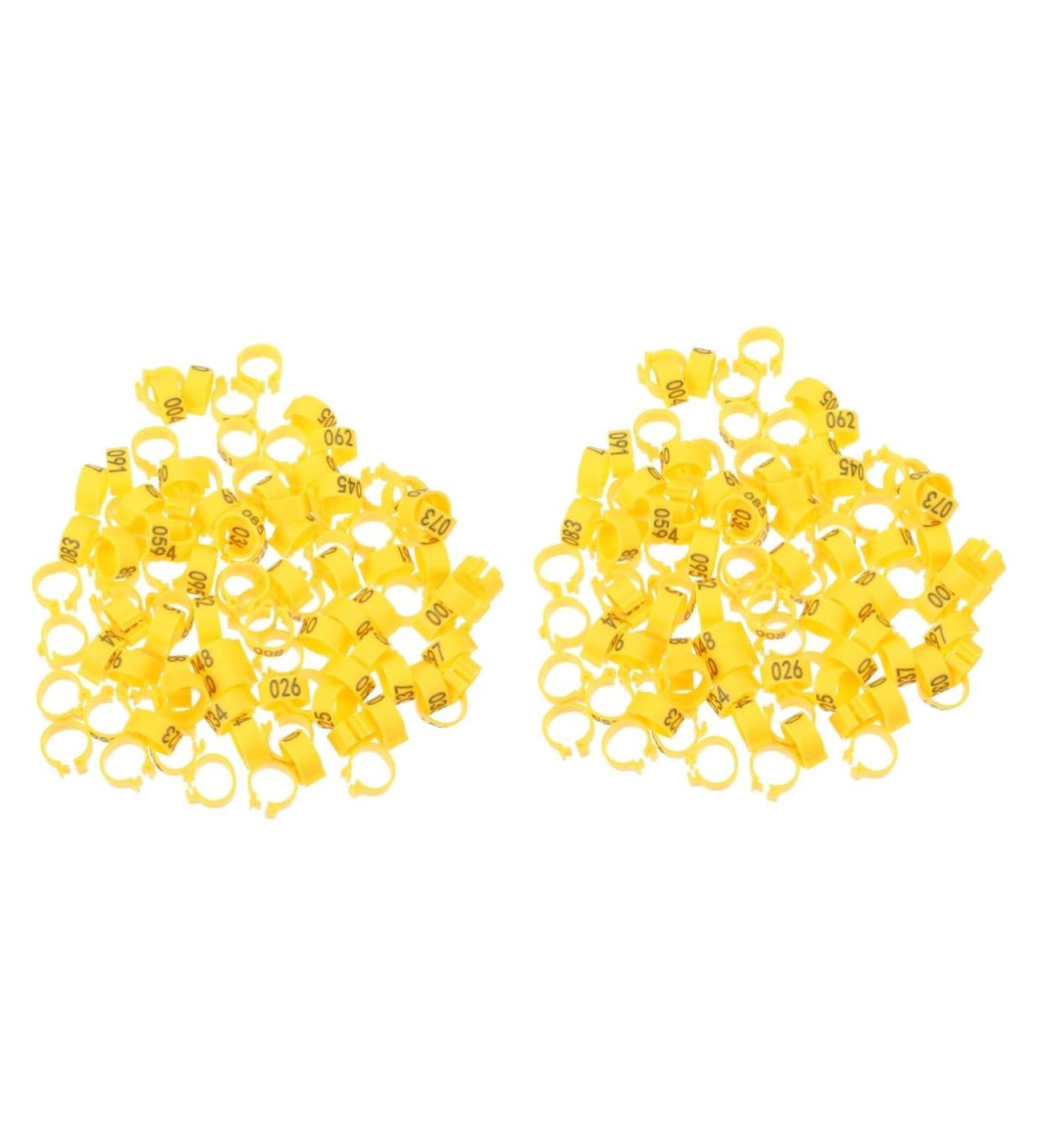 Kisangel 200 Pcs Pigeon Anklet Where Tag Pigeon Deterrent Spray Foot Ring for Pigeon Number Baby Pigeon Ring 1.3X1.3CMx2pcs Yellowx2pcs - Buy Online on GoSupps.com