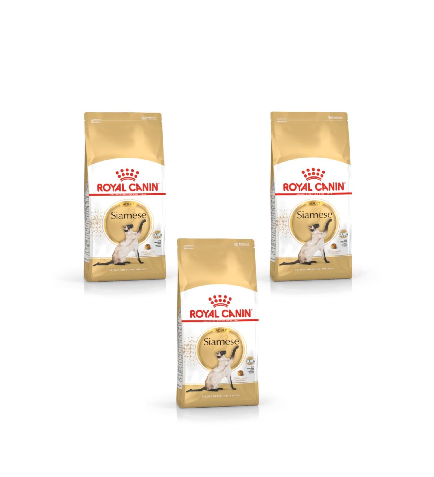 Royal Canin Siamese Adult Dry Cat Food 3 x 400g - Buy Online on GoSupps.com
