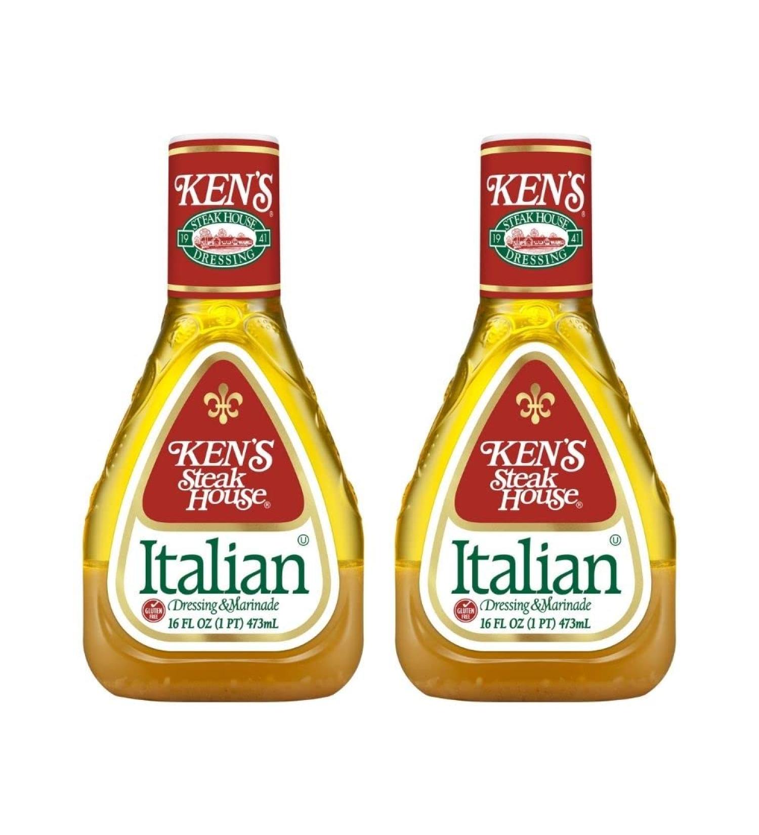 Ken's Steak House Italian Dressing & Marinade - 16oz (Pack of 2) - Buy Online on GoSupps.com