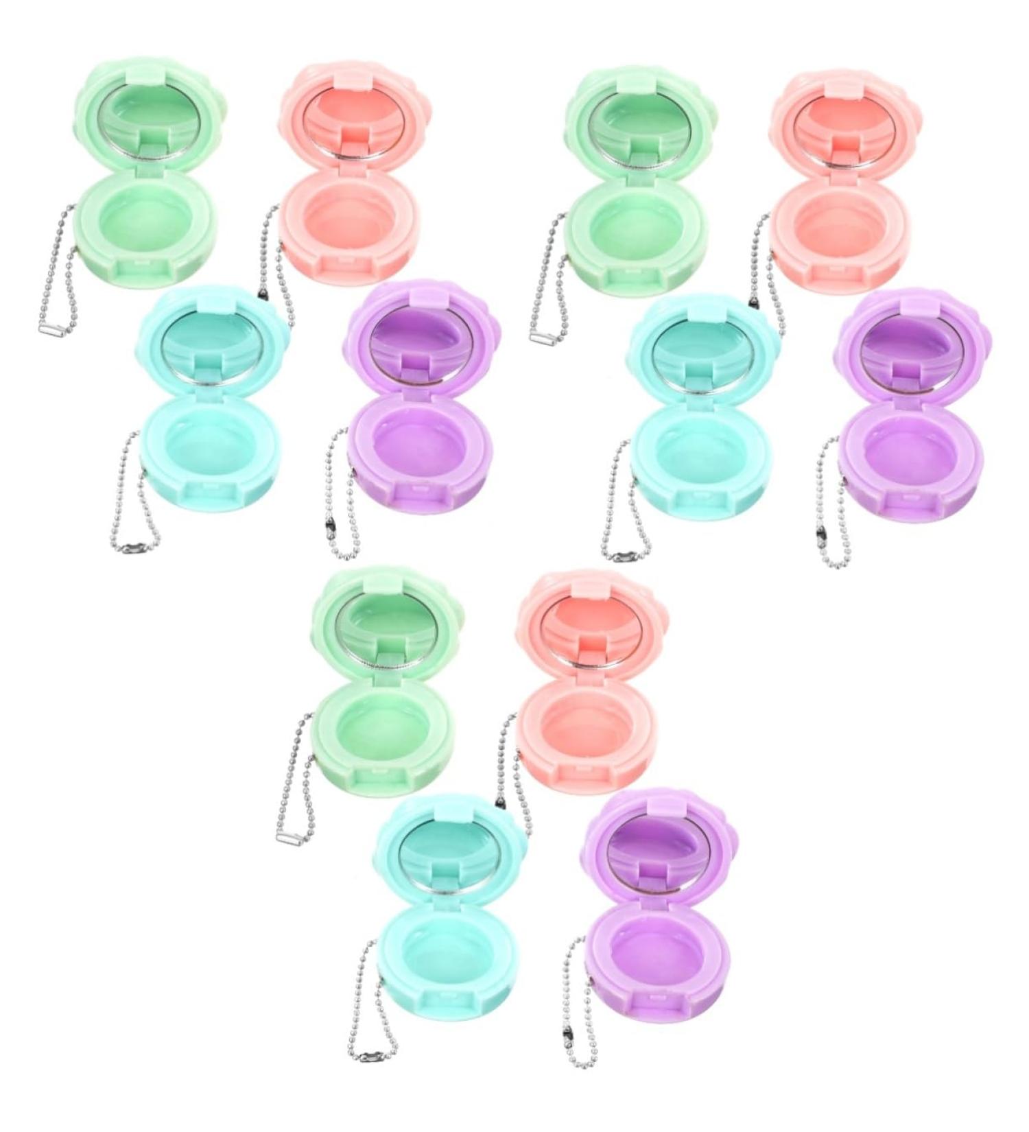 FRCOLOR Set of 12 Round Eyeshadow Boxes - Round Eyeshadow Storage Boxes - Cosmetic Storage Boxes - Lipstick Case - Cosmetic Patterned Case - Buy Online on GoSupps.com