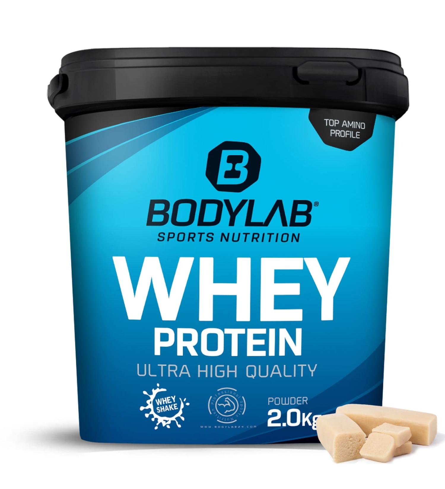 Bodylab24 Whey Protein Powder - Marzipan Flavor 2kg | Premium Protein Supplement for Optimal Performance - Buy Online on GoSupps.com