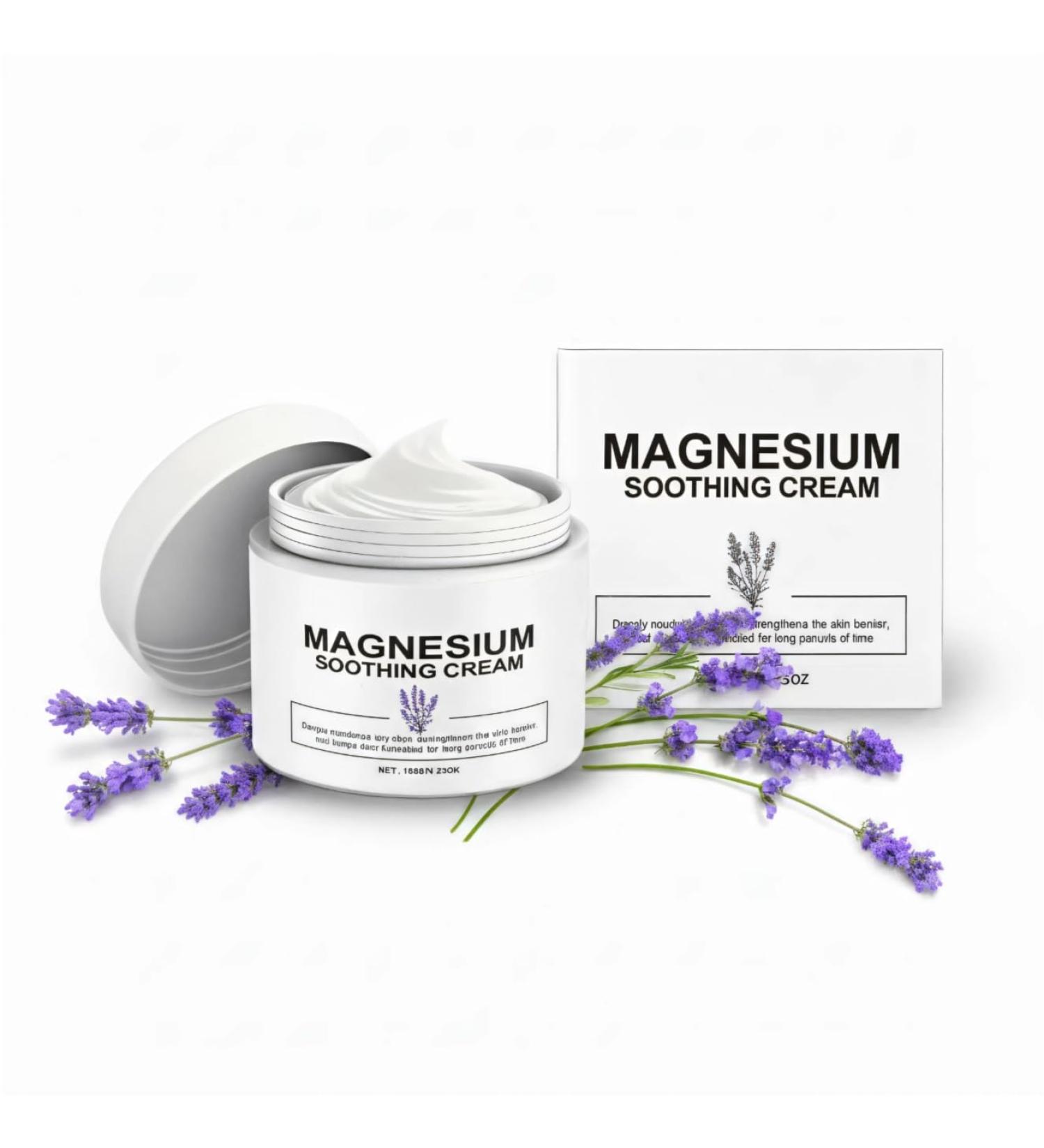 Neuropathy Magnesium Cream - Nerve Relief Lotion with Magnesium Chloride and Pure Ingredients Non-Greasy Fast-Absorbing Magnesium Body Butter 120ML - Buy Online on GoSupps.com