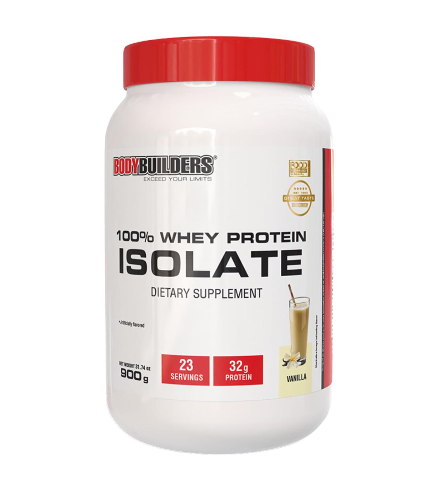 BODY BUILDERS 100% Whey Protein Isolate Vanilla (1.98 lbs) - Buy Online on GoSupps.com