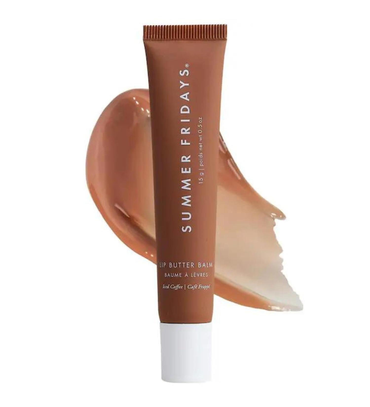 Summer Fridays Lip Butter Balm - Hydrating Conditioning Lip Mask & Sheer-Tinted Lip Care - Iced Coffee (0.5 oz) for Instant Moisture & Shine - International Shipping Available - Buy Online on GoSupps.com