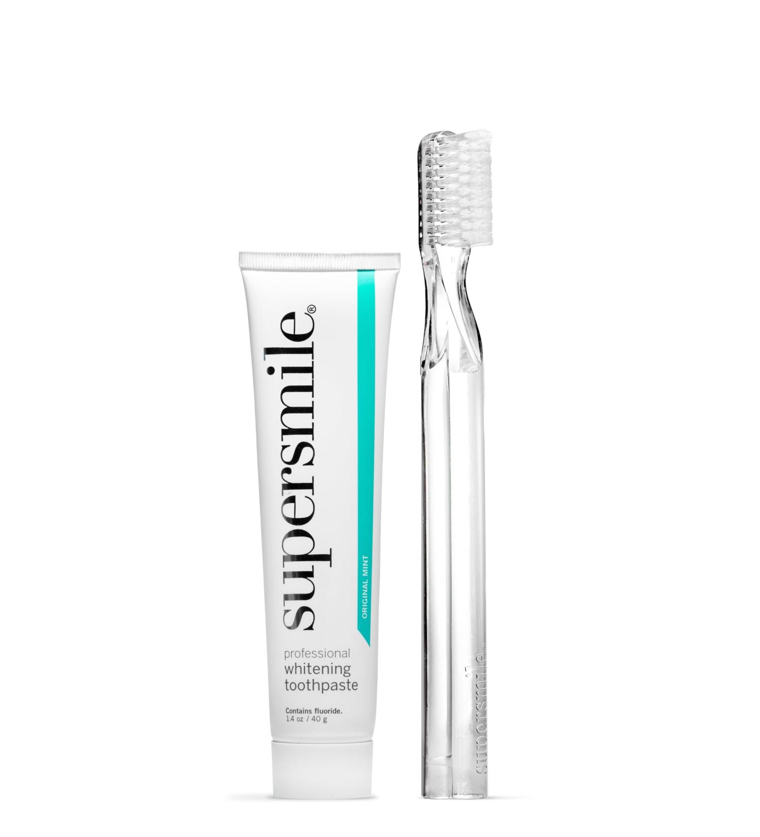 Supersmile Original Mint Teeth Whitening Travel Kit - Brighten Your Smile Anywhere | Buy Now - Buy Online on GoSupps.com