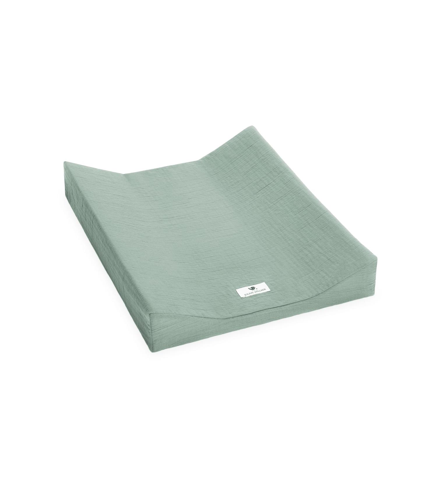 Premium Muslin Changing Pad Cover for 2-Wedge Trough - Green OEKO-TEX Certified Made in Germany 50/65 cm - Buy Online on GoSupps.com