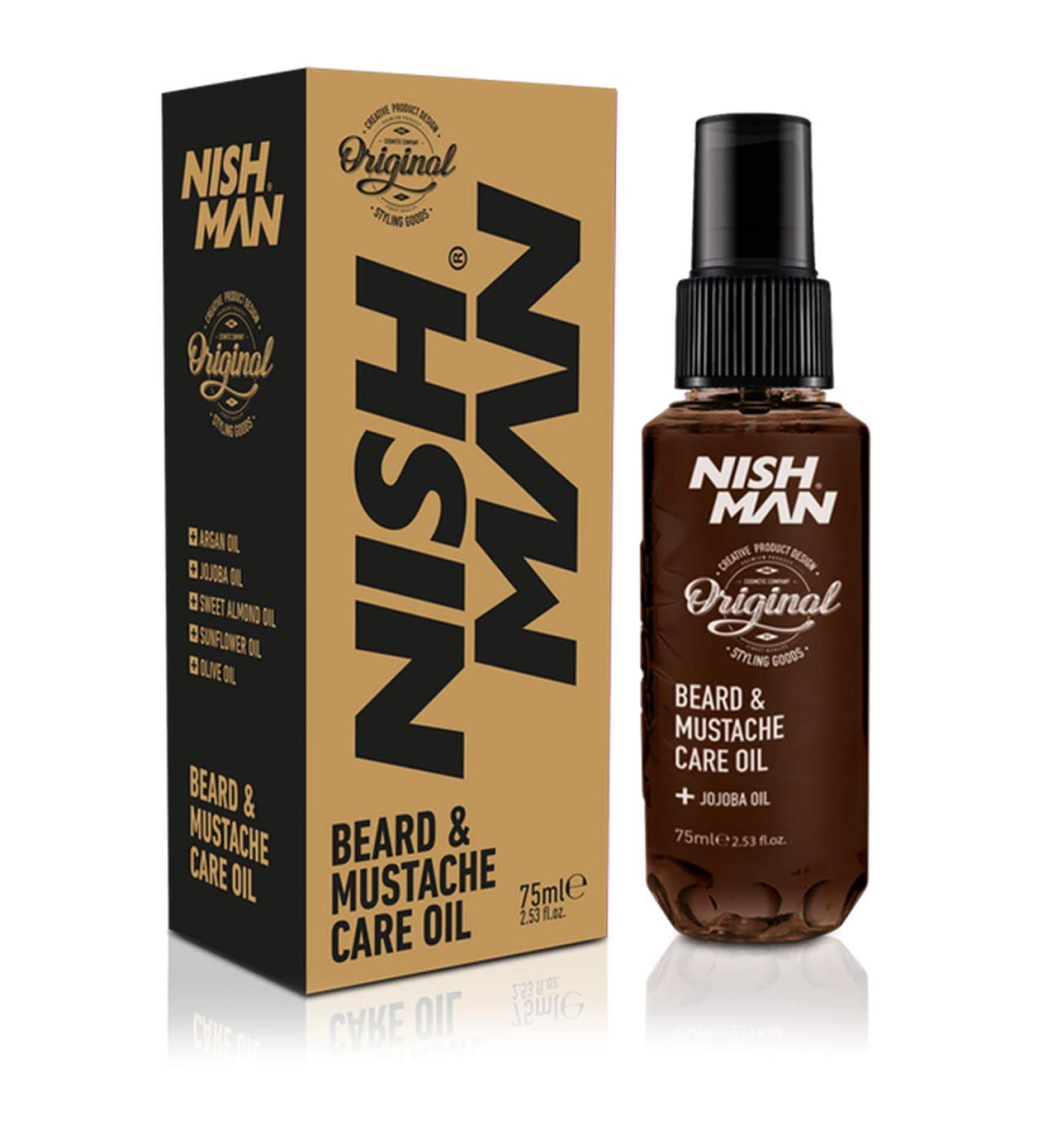NISHMAN Beard Oil with Argan and Jojoba Oil 75 ml