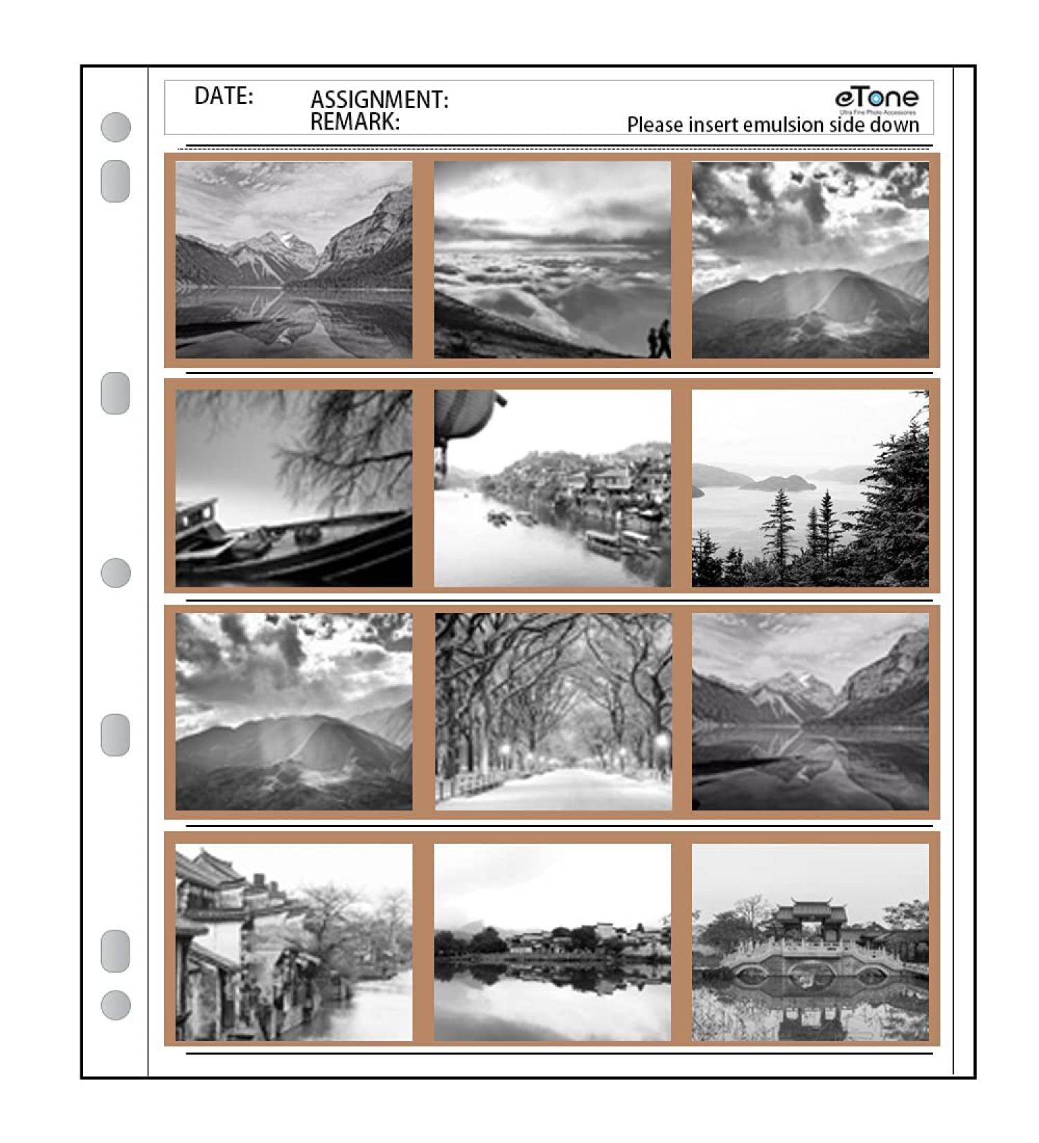 eTone Archival Storage Sheets - 120 Negative Page Preservers (100x120) - 100x120 Pages - Buy Online on GoSupps.com