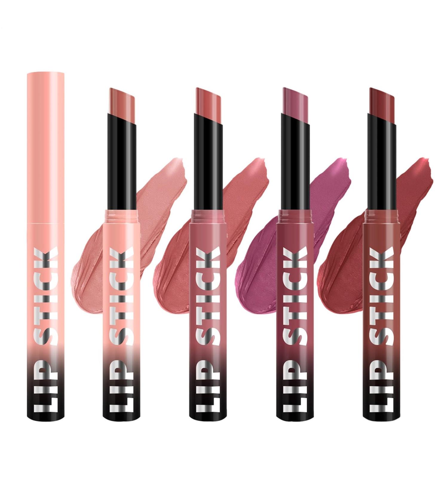  Poupangke Matte Lipstick Sets Velvety Shine Moisturizing Water-Resistant Matte Ultra-Light Finish for Outdoor Events Weddings Parties Long-Lasting Wear - Buy Online on GoSupps.com