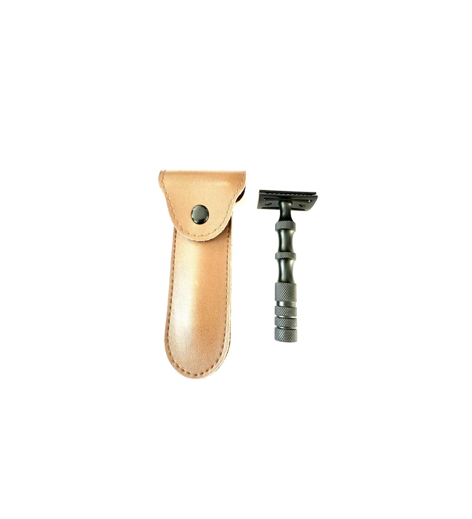 Stainless steel Manual Eco Friendly Double Edge Safety Razor for Men and Women Reuse-able Classic Safety Razor (Black) - Buy Online on GoSupps.com