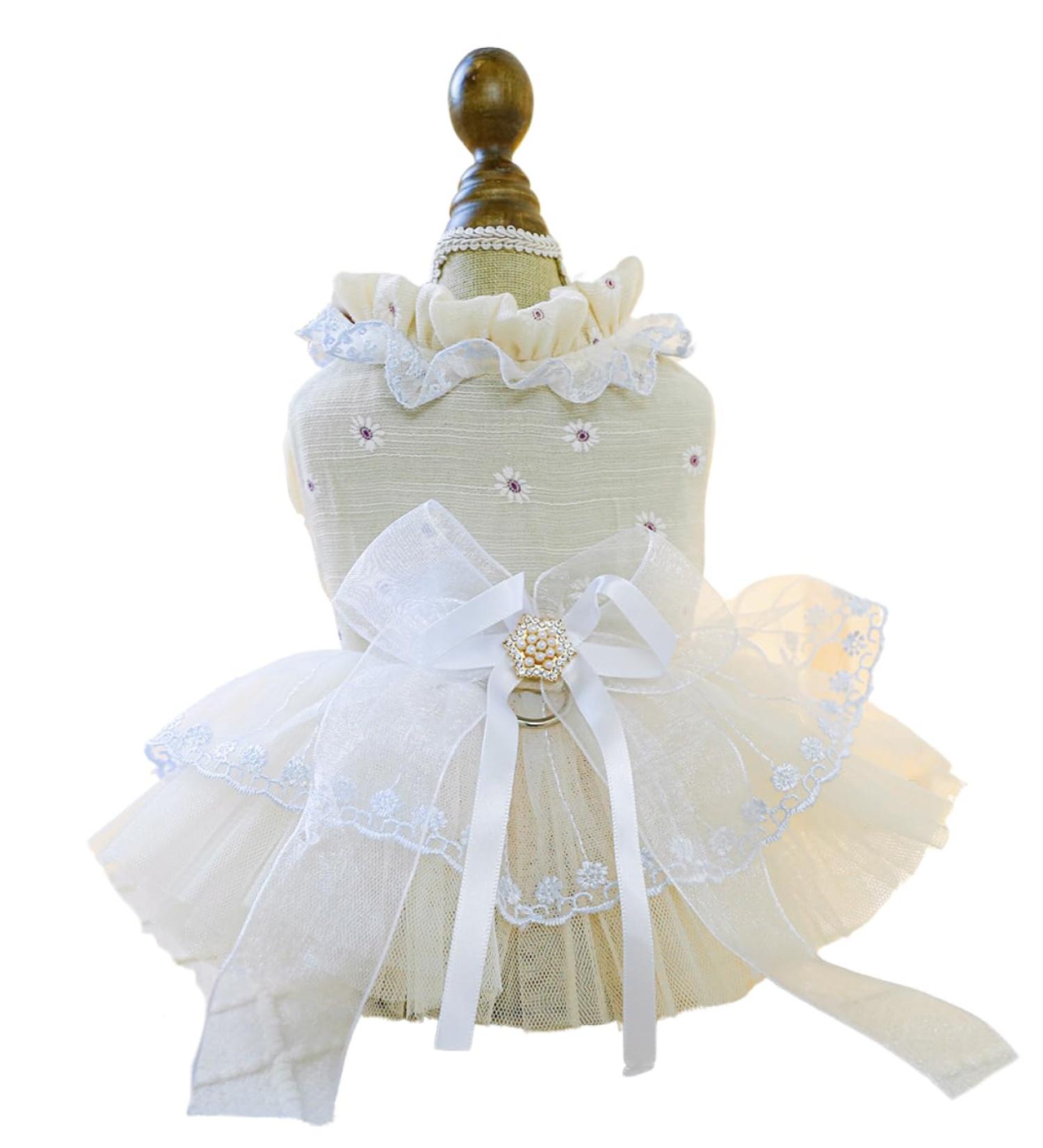 BT Bear Smally Douch Clied - Puppy Skirt Bow Princess Dress & Tutu Rock for Small Dogs & Cats - Size XL Apricot - Buy Online on GoSupps.com