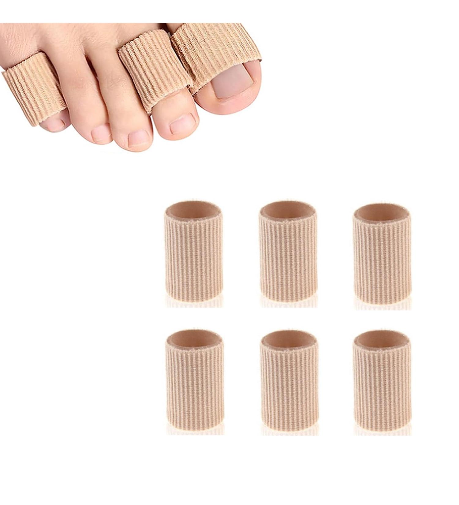 Toe Cushion Tubes Set of 6 - Soft Gel Protectors for Corns Blisters & Calluses - Ultimate Pain Relief - Buy Online on GoSupps.com