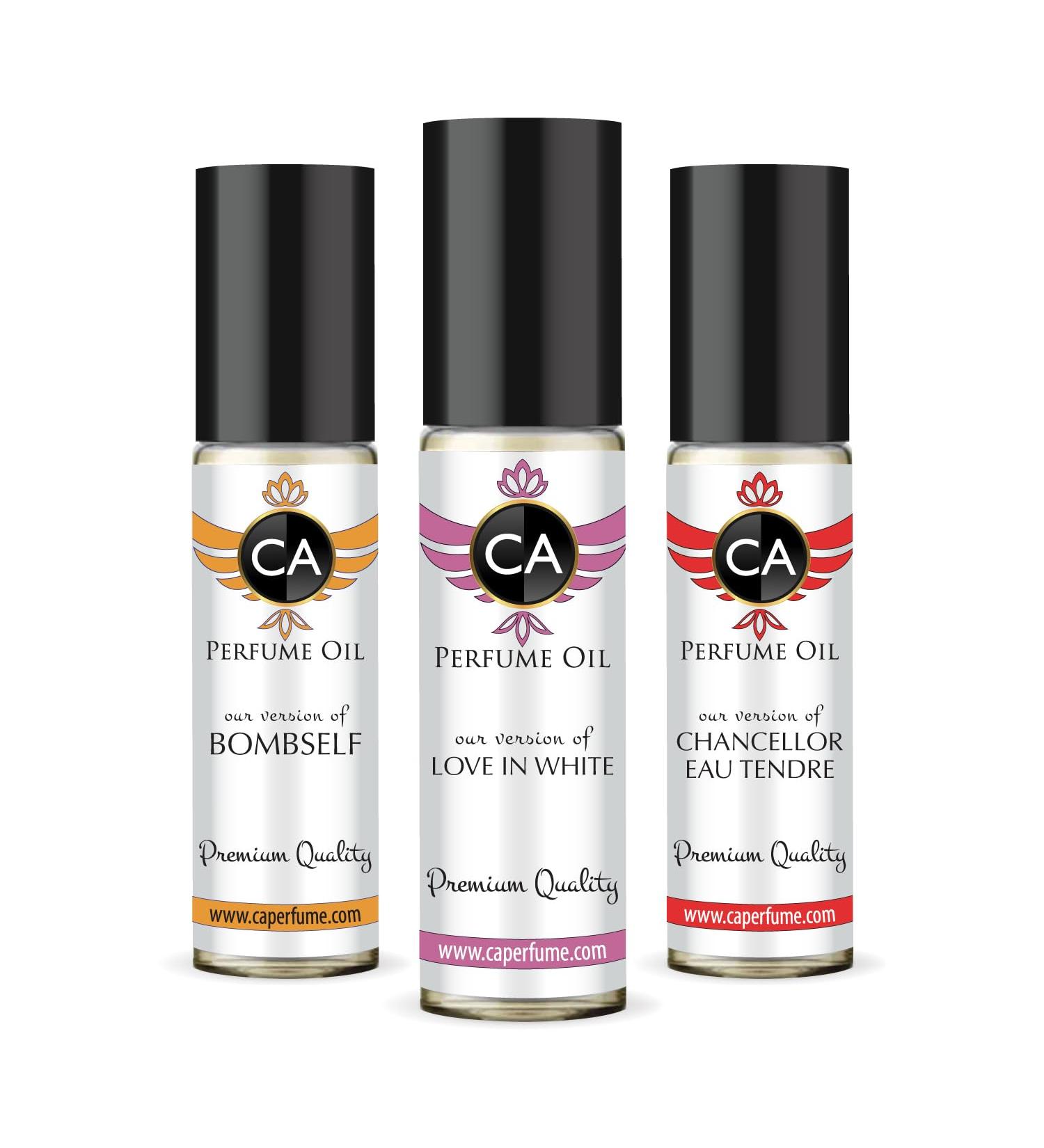CA WOMEN PERFUME OIL SET impression of (Chancellor Tendre + Velvet Rose Oud + Bombself) 0.3 Fl Oz x 3 Roll on - Buy Online on GoSupps.com