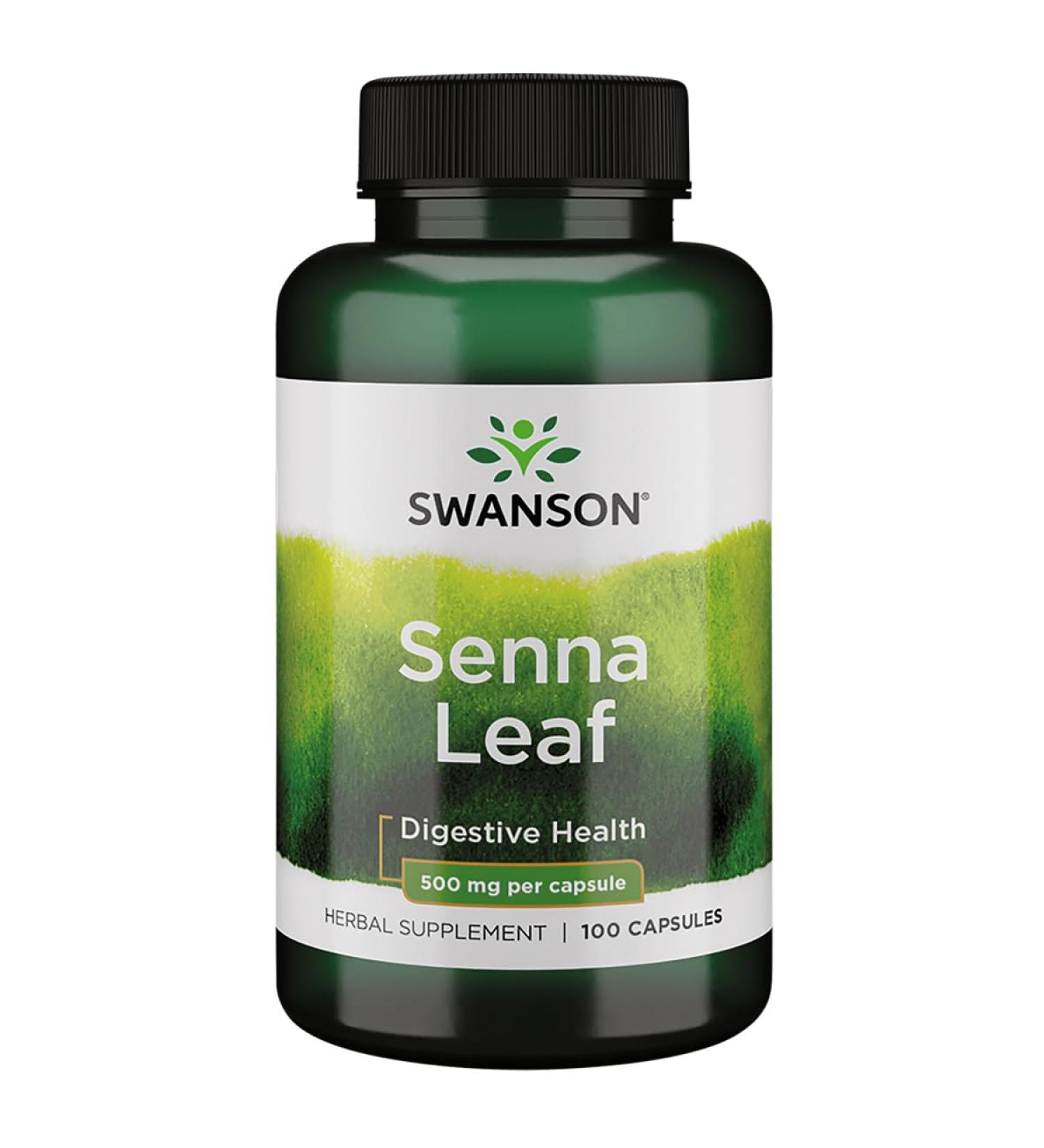 Swanson Senna Leaf 500 Milligrams 100 Capsules