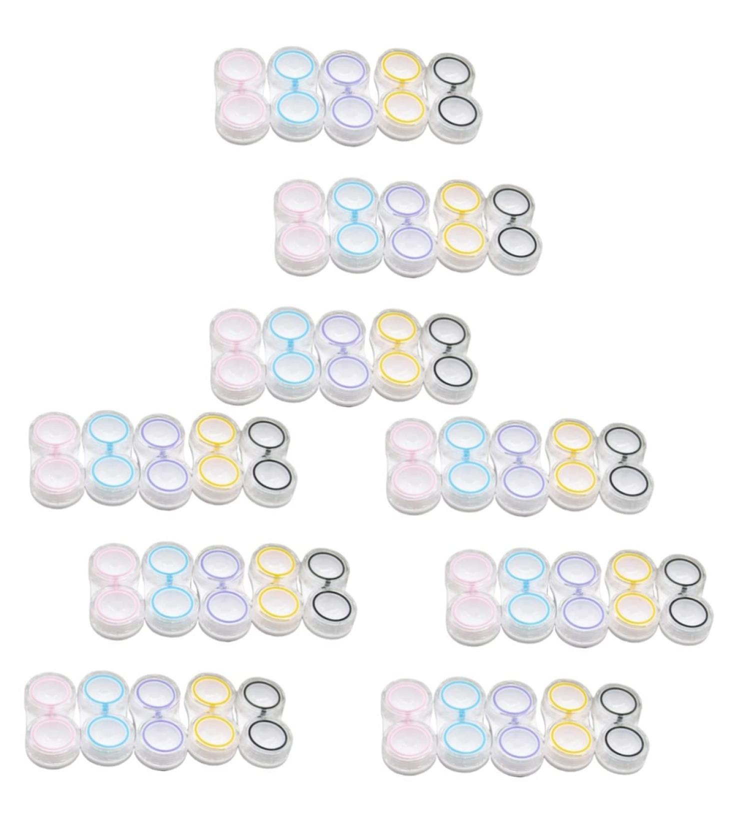 Buy Plafope 45 Refreshed Travel Containers - Transparent Contact Lens Storage Box Kit | Linsen-Organizer Duplex-Box (5.7x2.8cm) - 3PCs | International Shipping Available - Buy Online on GoSupps.com