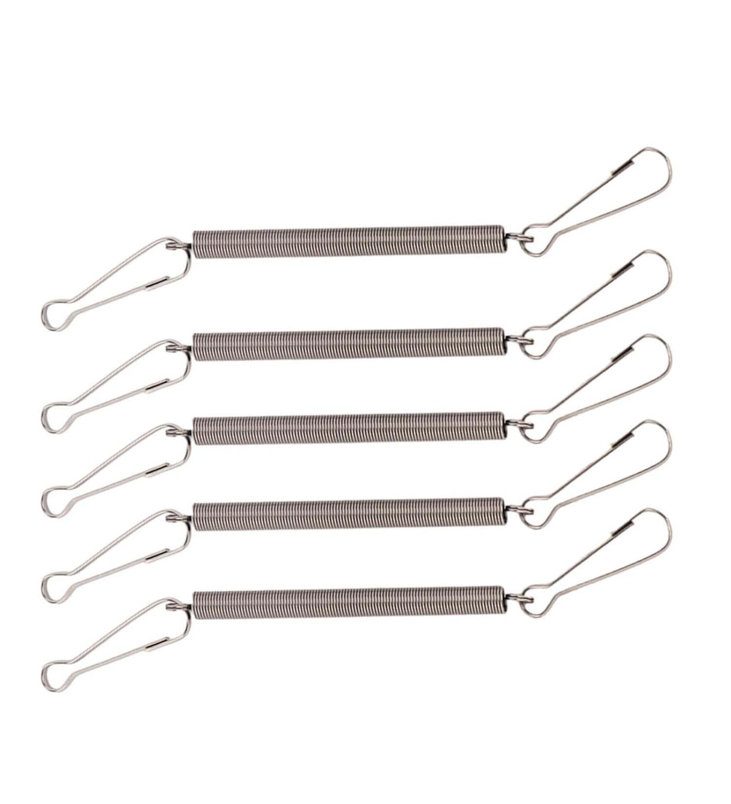 5 Pcs Water Bottle Spring Clip Spring with 2 Clips Stainless Steel 3.1 Inch Spring Fastening Water Drinking Bottle For Small Animal Hamster Guinea Pigs - Buy Online on GoSupps.com