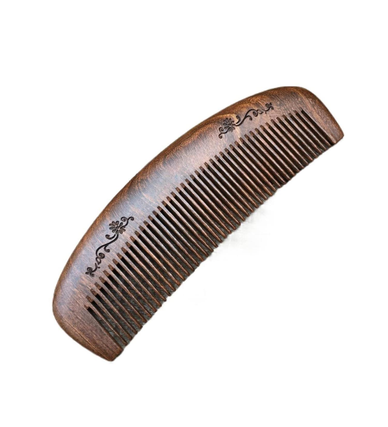 Comb Hair Care Hairdressing Comb Sandalwood Comb Horn Comb Retro Style Crescent Comb for Hair Styling Family Travel Strong and Durable Hair Brush Brass - Buy Online on GoSupps.com