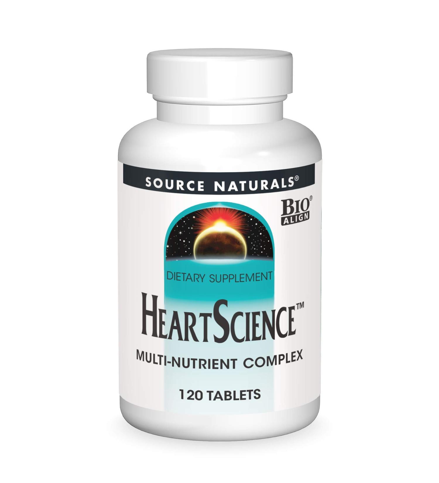 Source Naturals Heart Science Multi-Nutrient Complex - 120 Tablets for Heart Health - Buy Online on GoSupps.com
