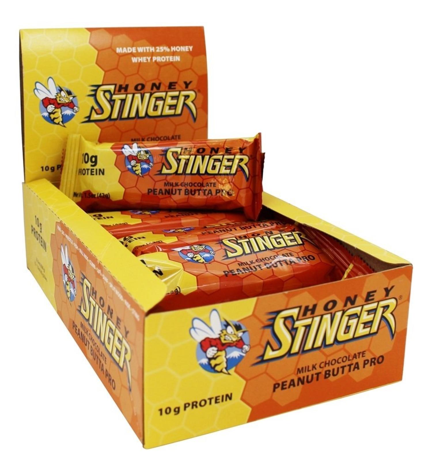 Honey Stinger Food Peanut Butter Pro Protein Bar (Box of 15)