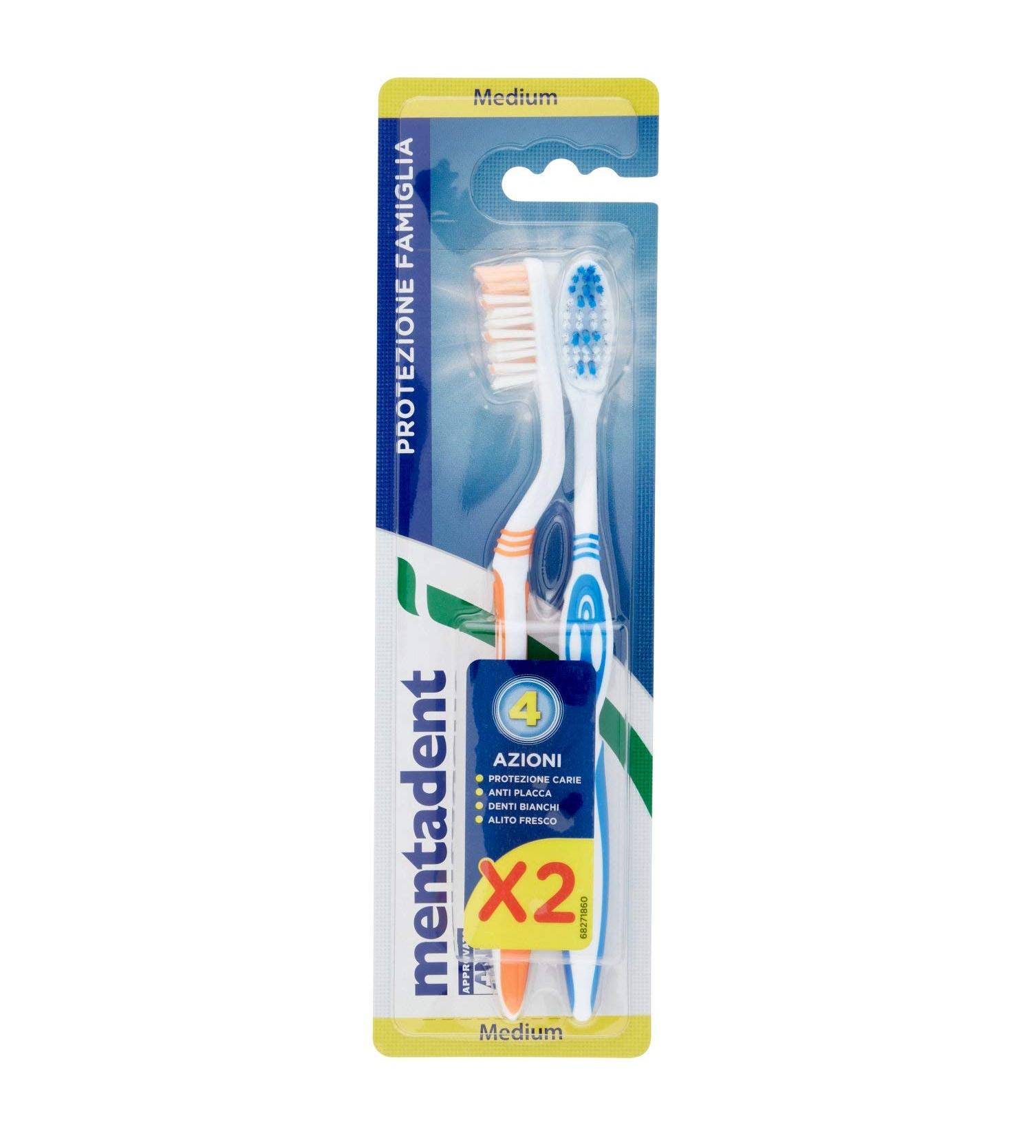 Shop Mentadent Toothbrush Plus Duo - Superior Cleaning for Healthy Smile | International Shipping Available - Buy Online on GoSupps.com