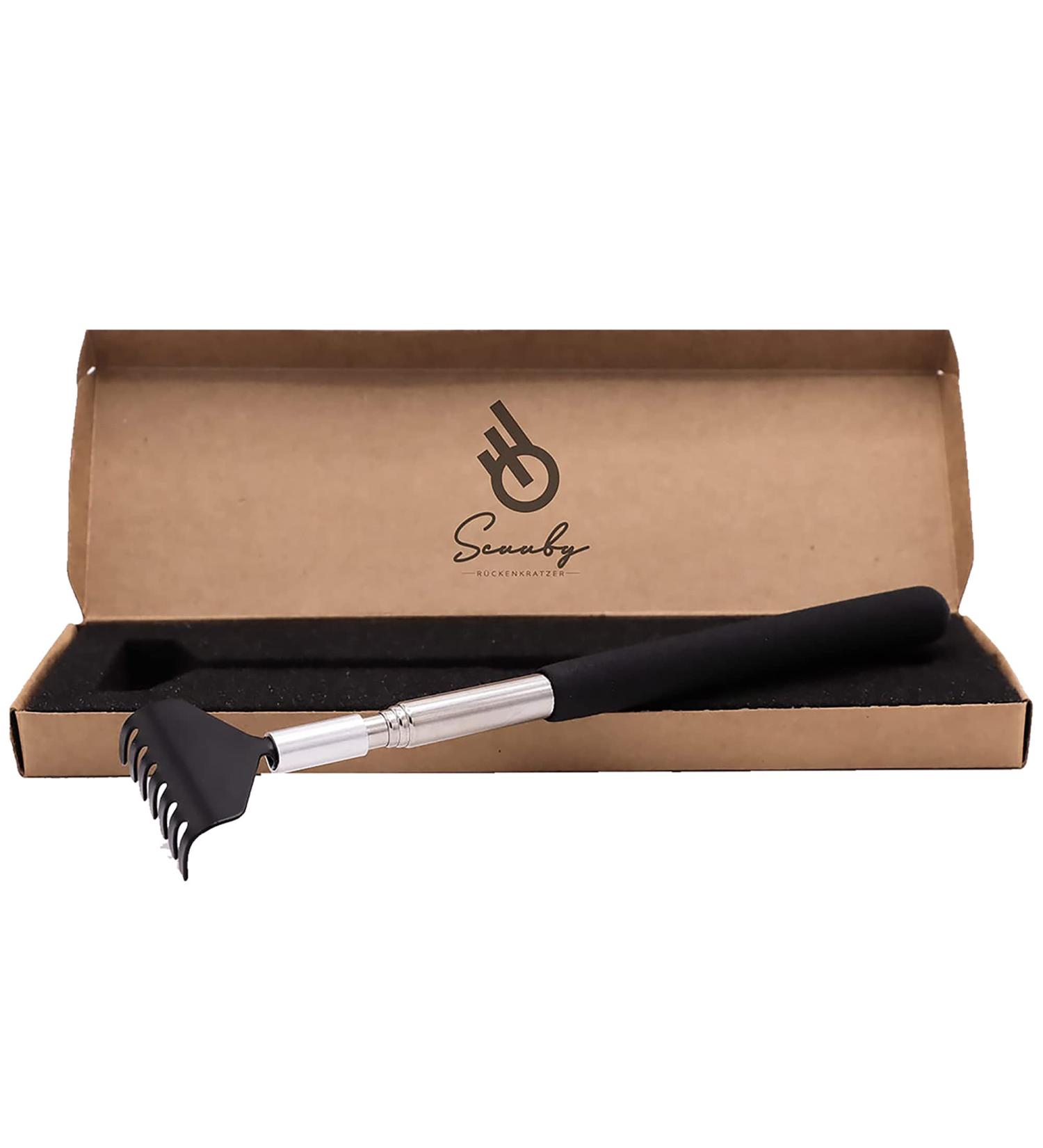 SCUUBY Telescopic Back Scratcher - High-Quality Stainless Steel Extends to 68cm | Perfect for Relieving Itch | Durable & Ergonomic Design - Buy Online on GoSupps.com