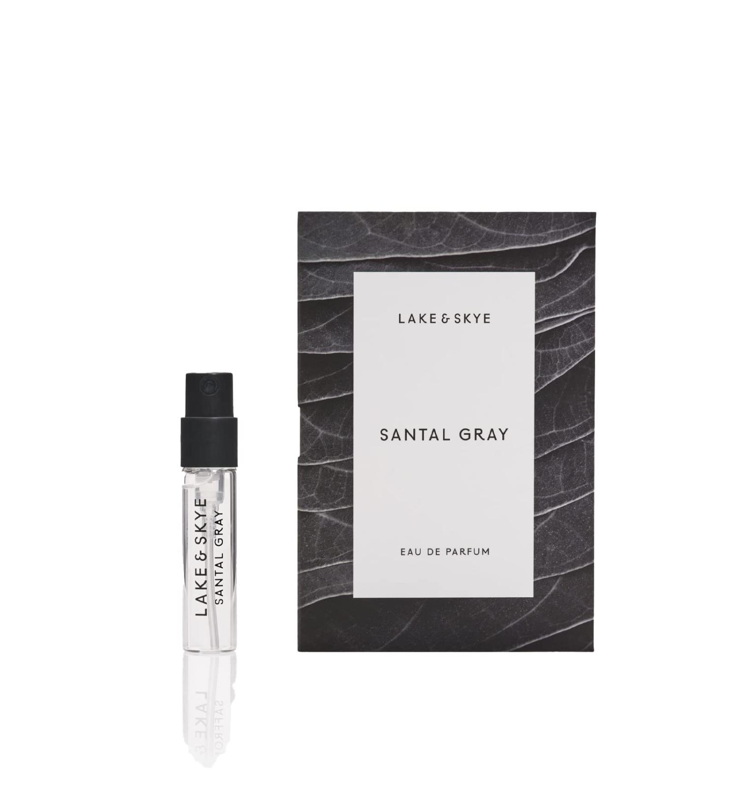 Lake & Skye Santal Gray Eau de Parfum Long Lasting Fragrance 0.06 fl oz (2 ml) - Aromatic Woody Spicy 0.06 Fl Oz (Pack of 1) - Buy Online on GoSupps.com