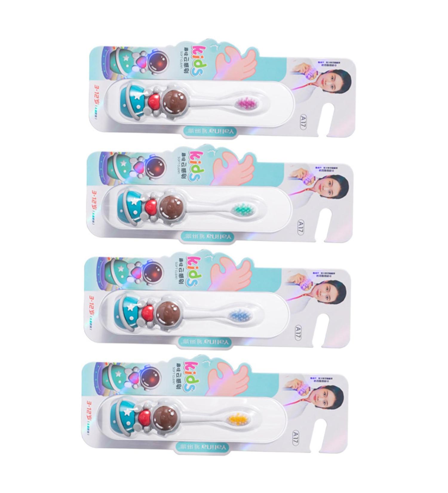 Buy Cartoon Astronaut Children's Toothbrush - Soft Bristles Individually Packed for Toddlers | Blue Color for Boys & Girls - Buy Online on GoSupps.com