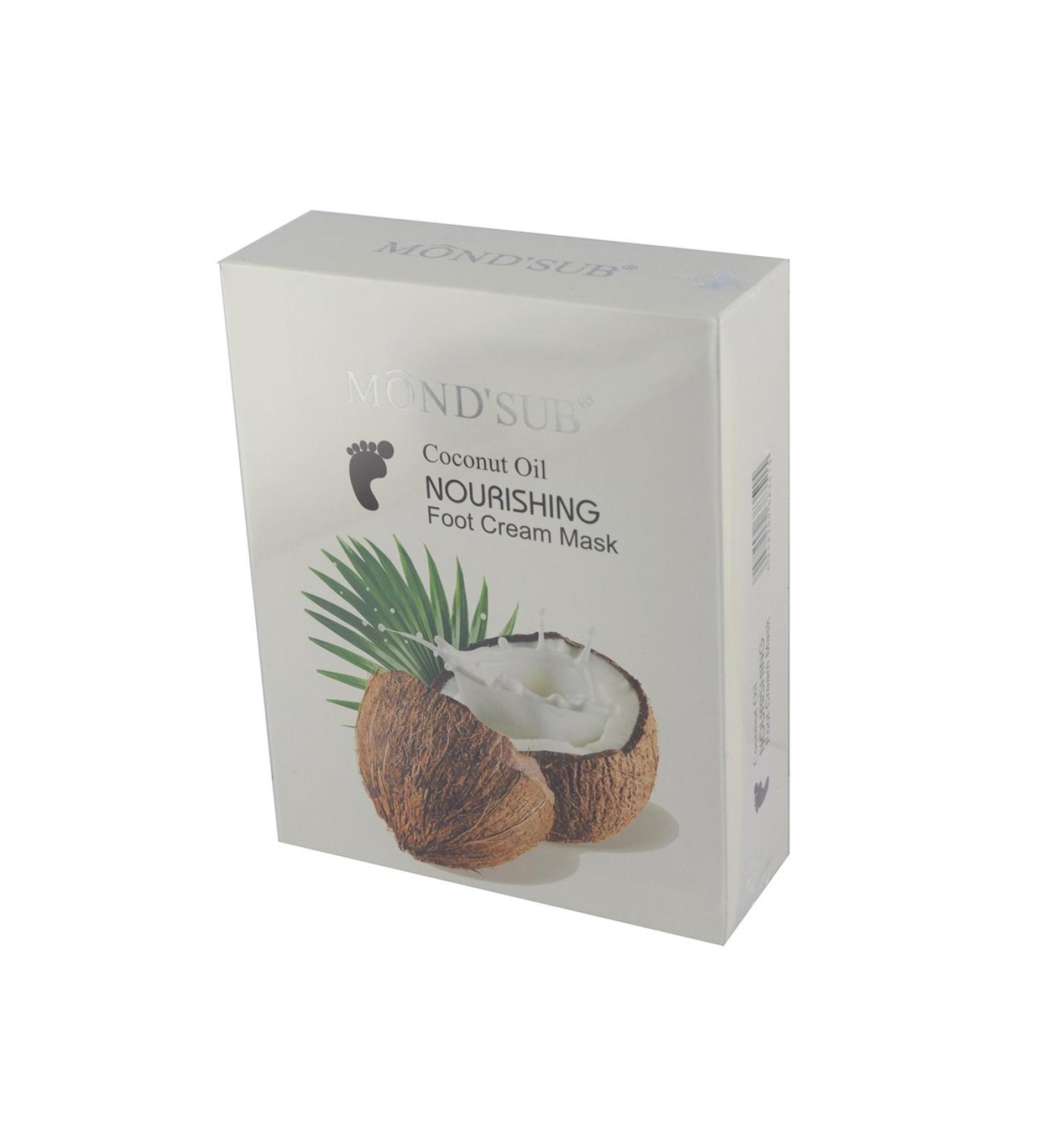Elitzia ETEF4001 Coconut Oil Nourishing Foot Mask 5 Pieces A Box Repair Dry - Buy Online on GoSupps.com