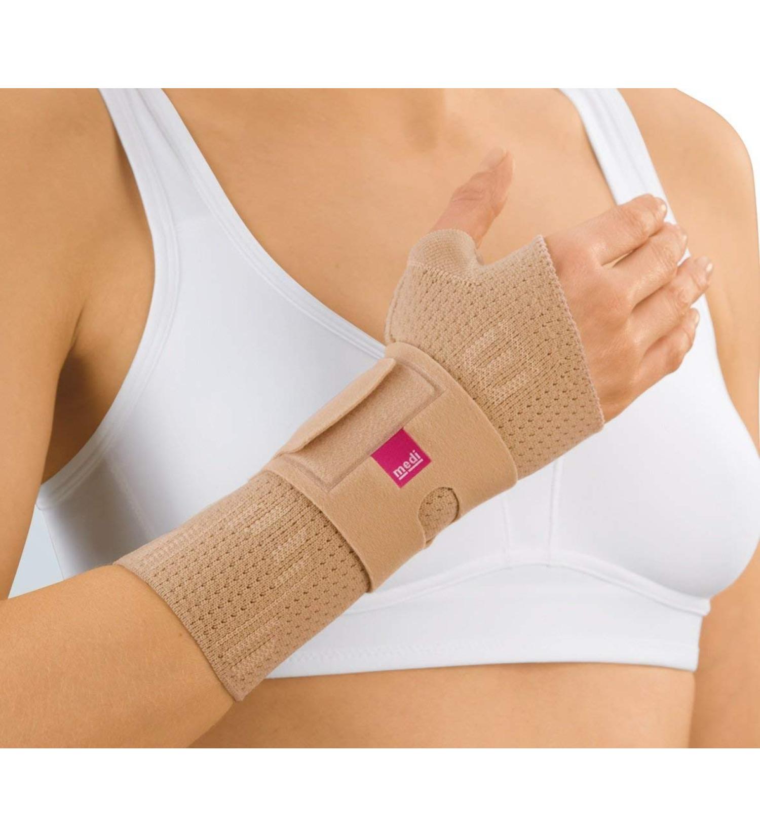 Medi Manumed Active Knit Wrist Support Right (Sand) - Small Size | International Shipping Available - Buy Online on GoSupps.com