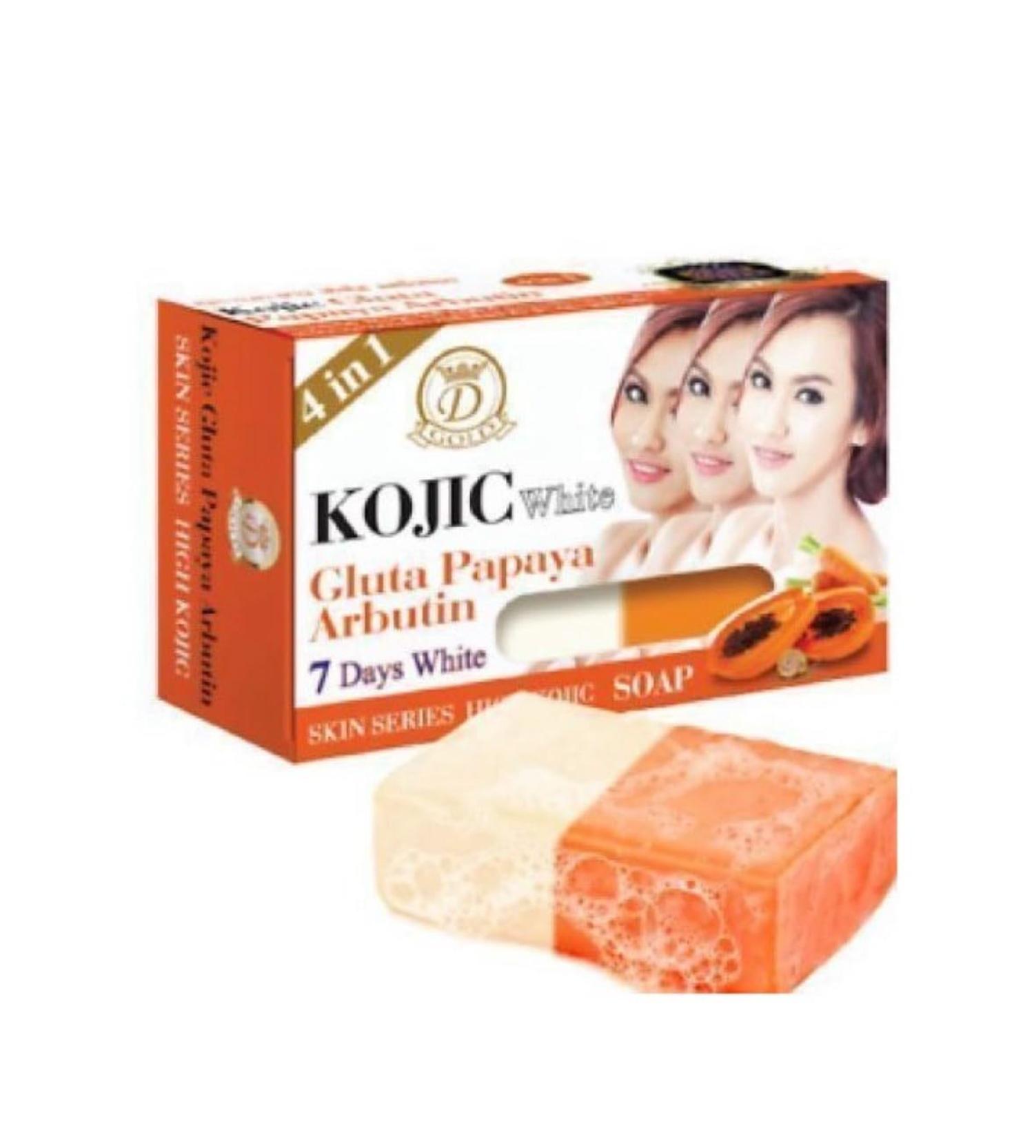 KOJIC White Soap with Gluta Papaya and Arbutin 4 in 1 160 g - Buy Online on GoSupps.com