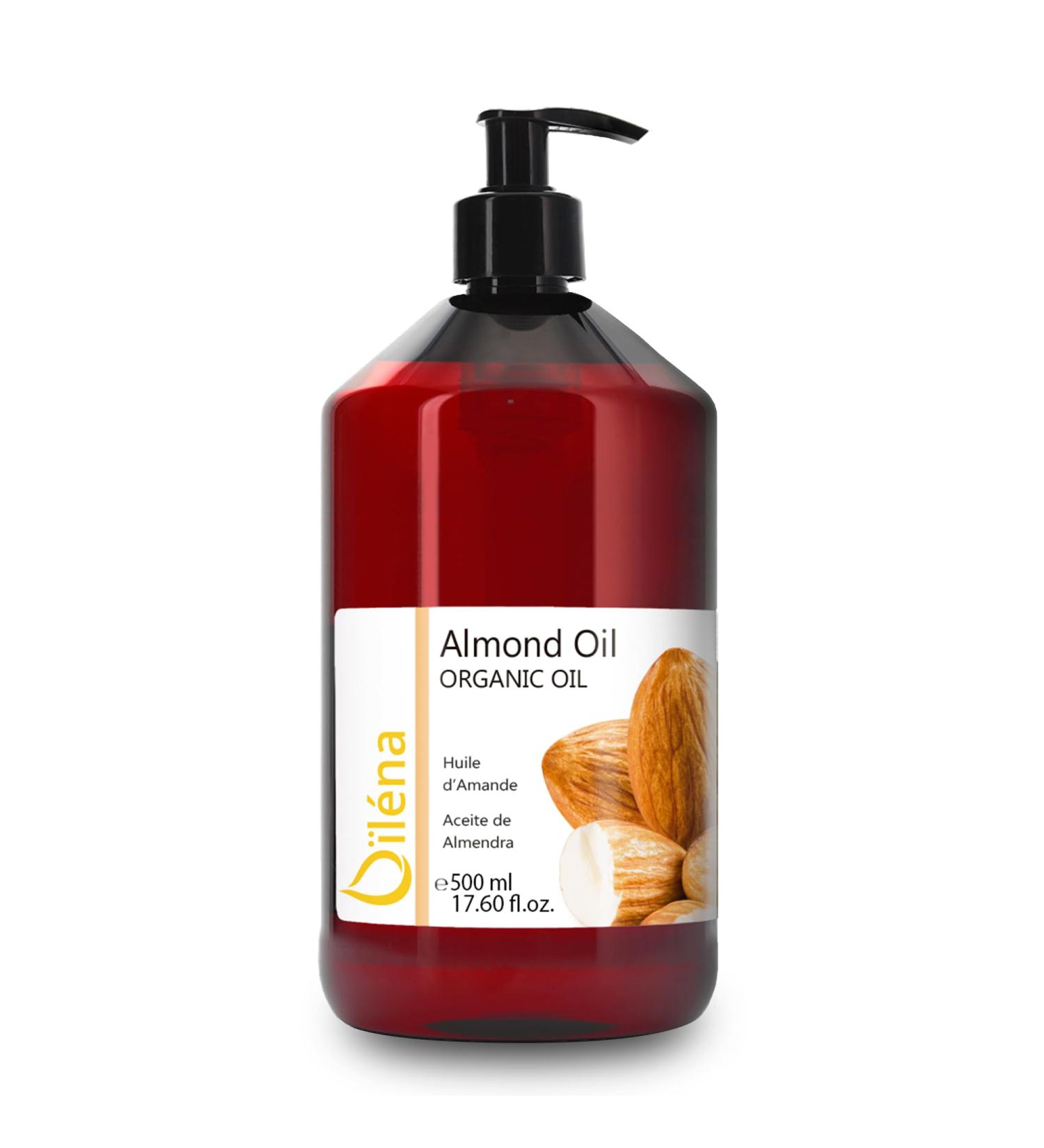 100% Pure Almond Oil for Skin & Hair | Moisturizing Massage Oil | Anti-Strip & Atopic Skin Relief | 500ml Rich in Vitamin E - Buy Online on GoSupps.com