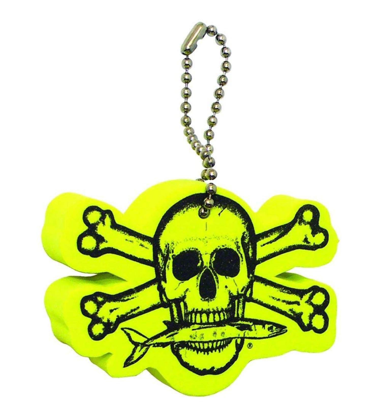 Calcutta Outdoors Key Float  Fishing Boat Water Yellow Keychain, Durable Foam Accessory
