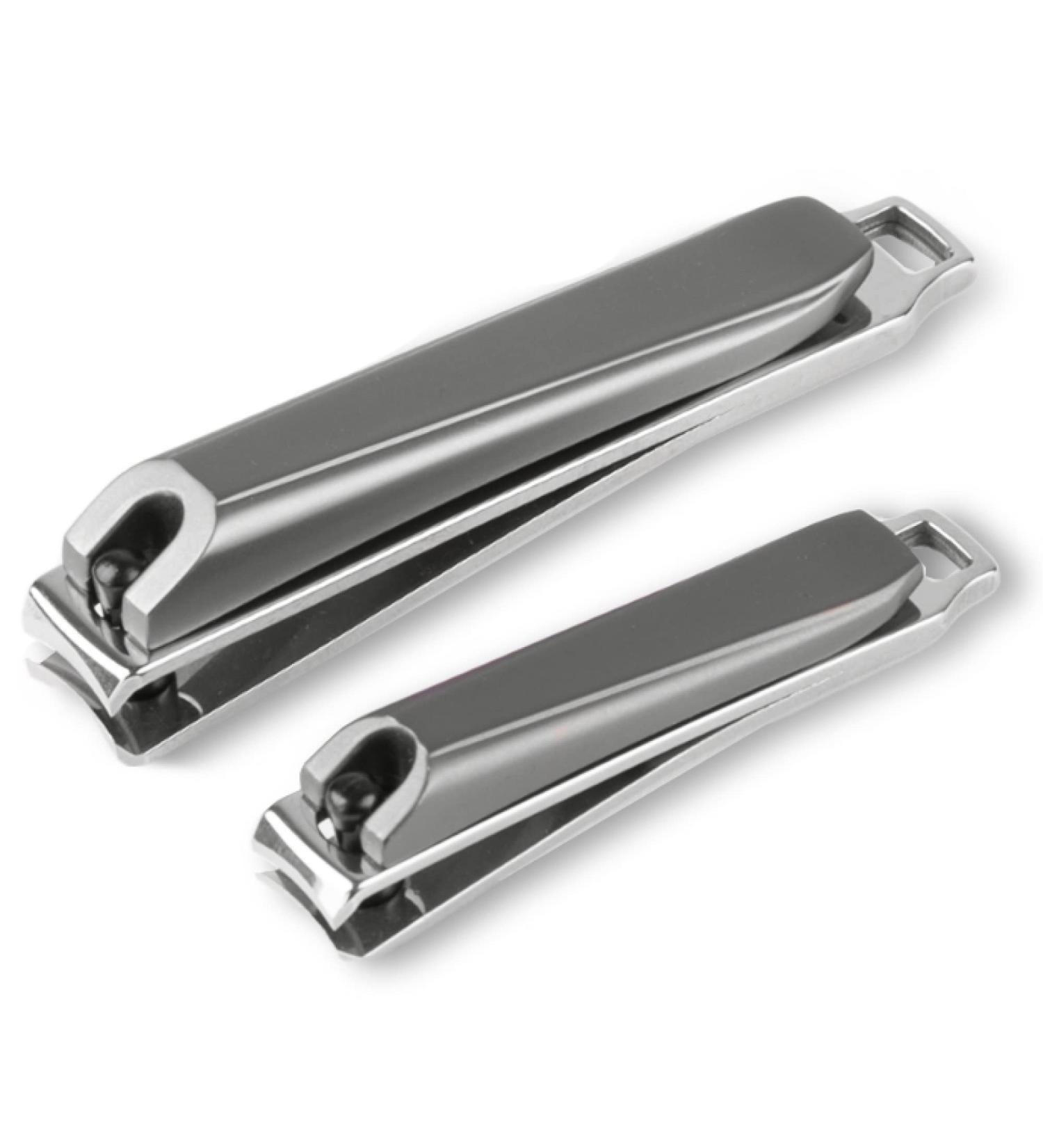 H&S Stainless Steel Nail Clipper Set - Large & Small Fingernail & Toenail Clippers with Case for Easy Storage - Classic Nail Scissors & Snap Tool - Buy Online on GoSupps.com