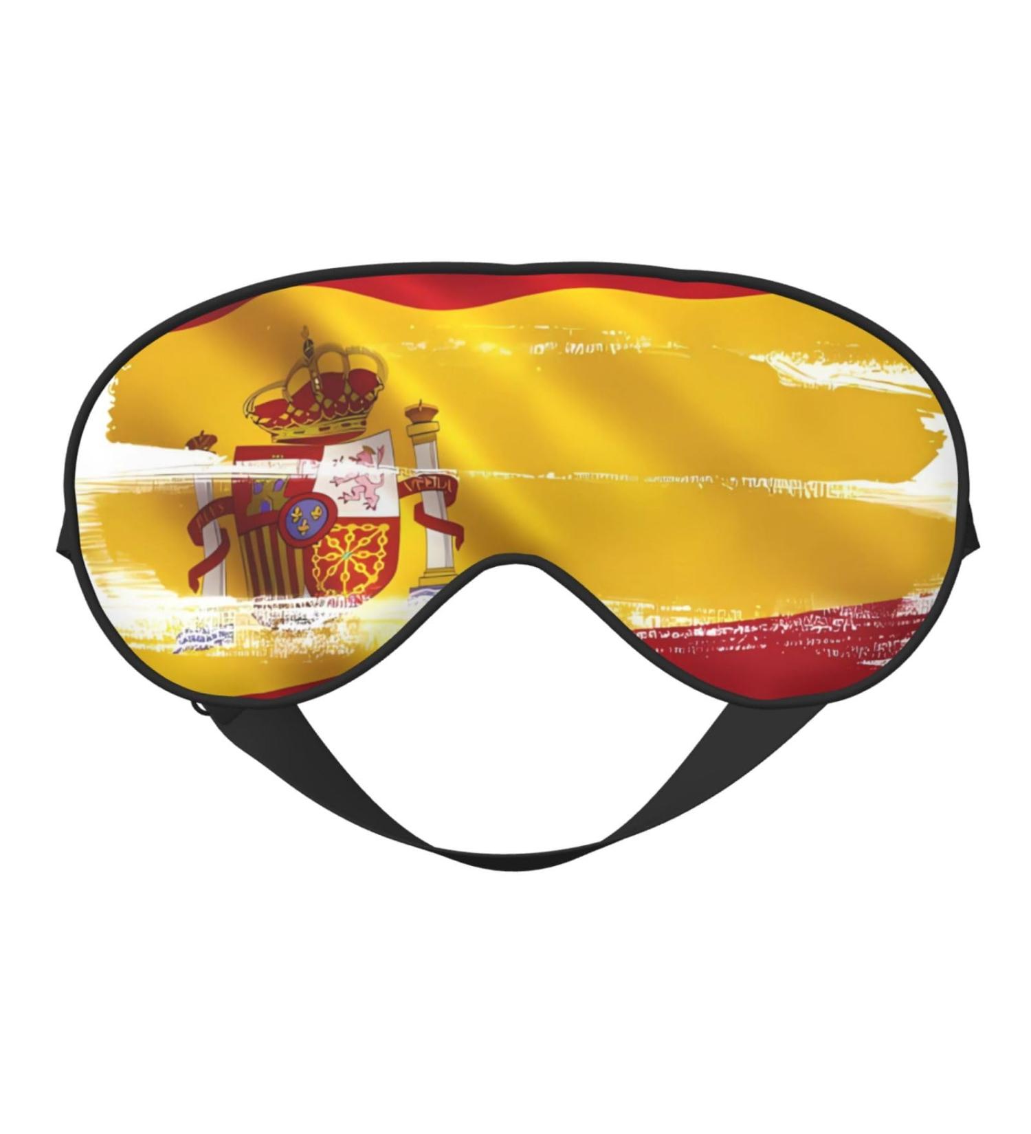 Spain Flag Eye Mask | Soft & Adjustable Nighttime Comfort | Unisex Sleep Mask - Buy Online on GoSupps.com