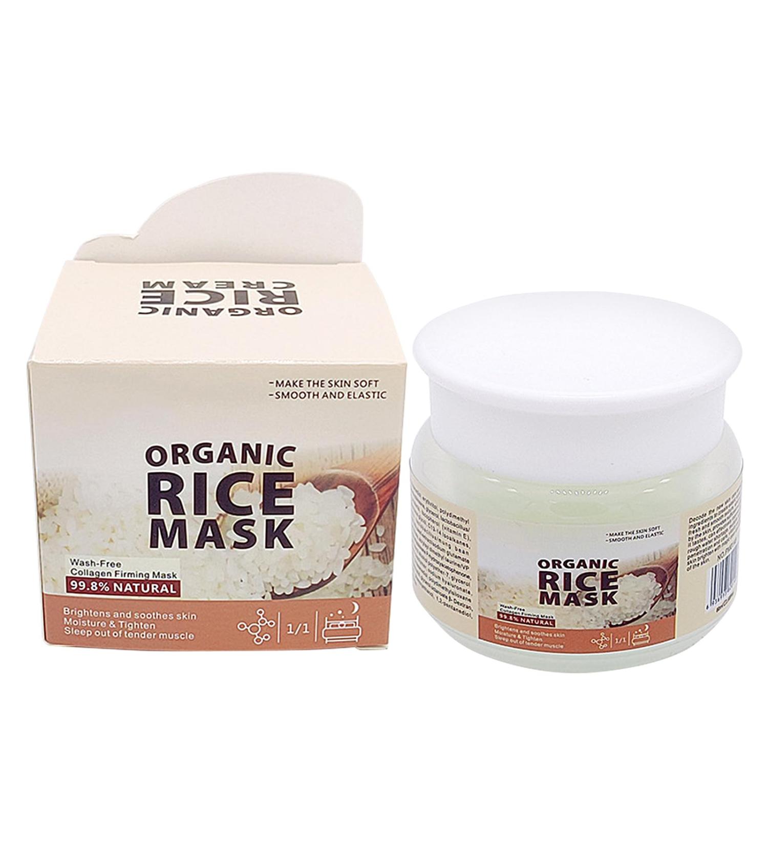  Veeteah rice sleep cream leave-in face lightening gel with raw rice porridge face care products for home dorm vacation travel ages - Buy Online on GoSupps.com