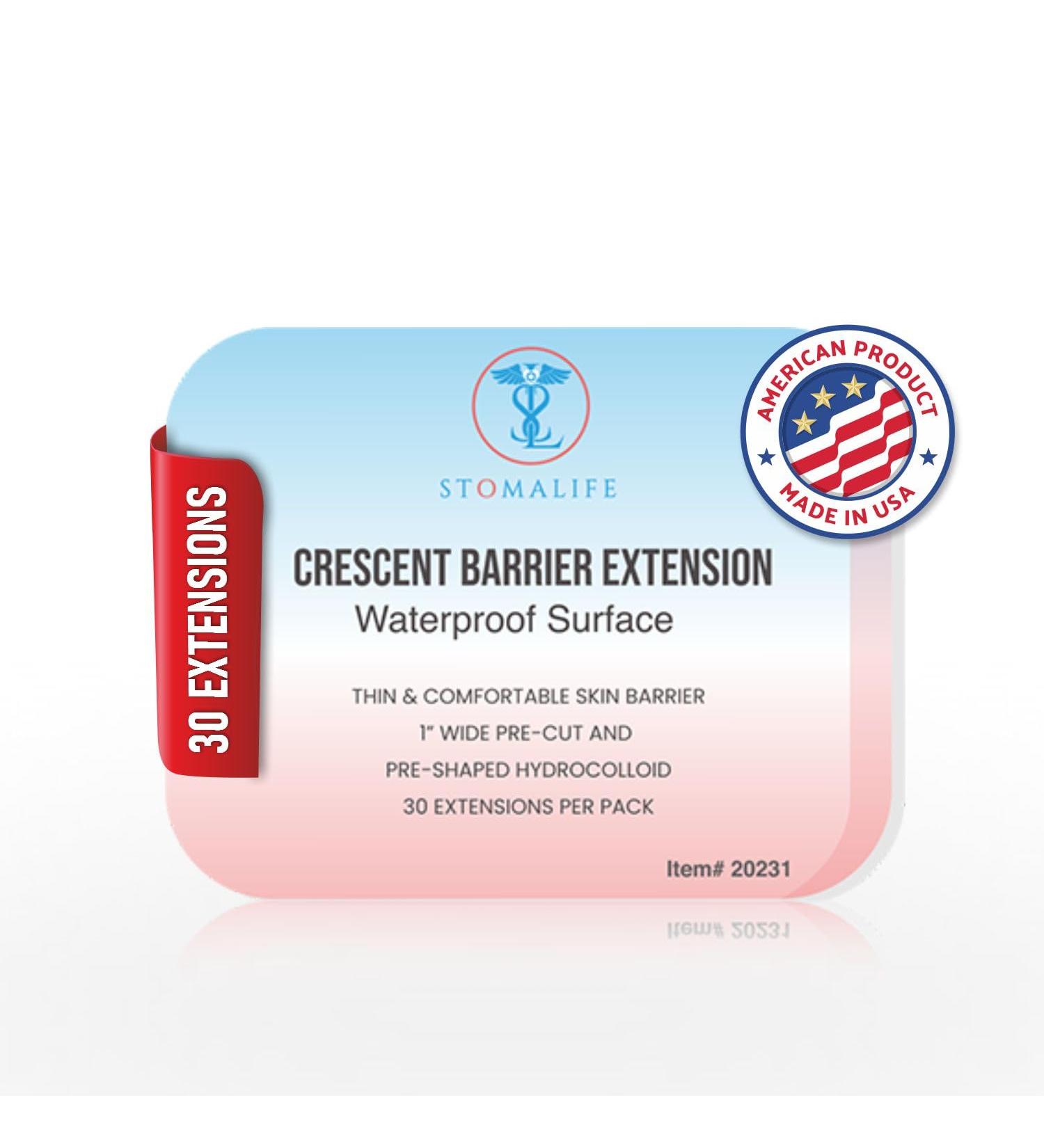 Buy 1/3 Crescent Skin Barrier Extensions | 10 pcs | Easy-to-Clean Leak-Preventing | Stoma Barrier Accessories for Ostomy & Colostomy - Buy Online on GoSupps.com