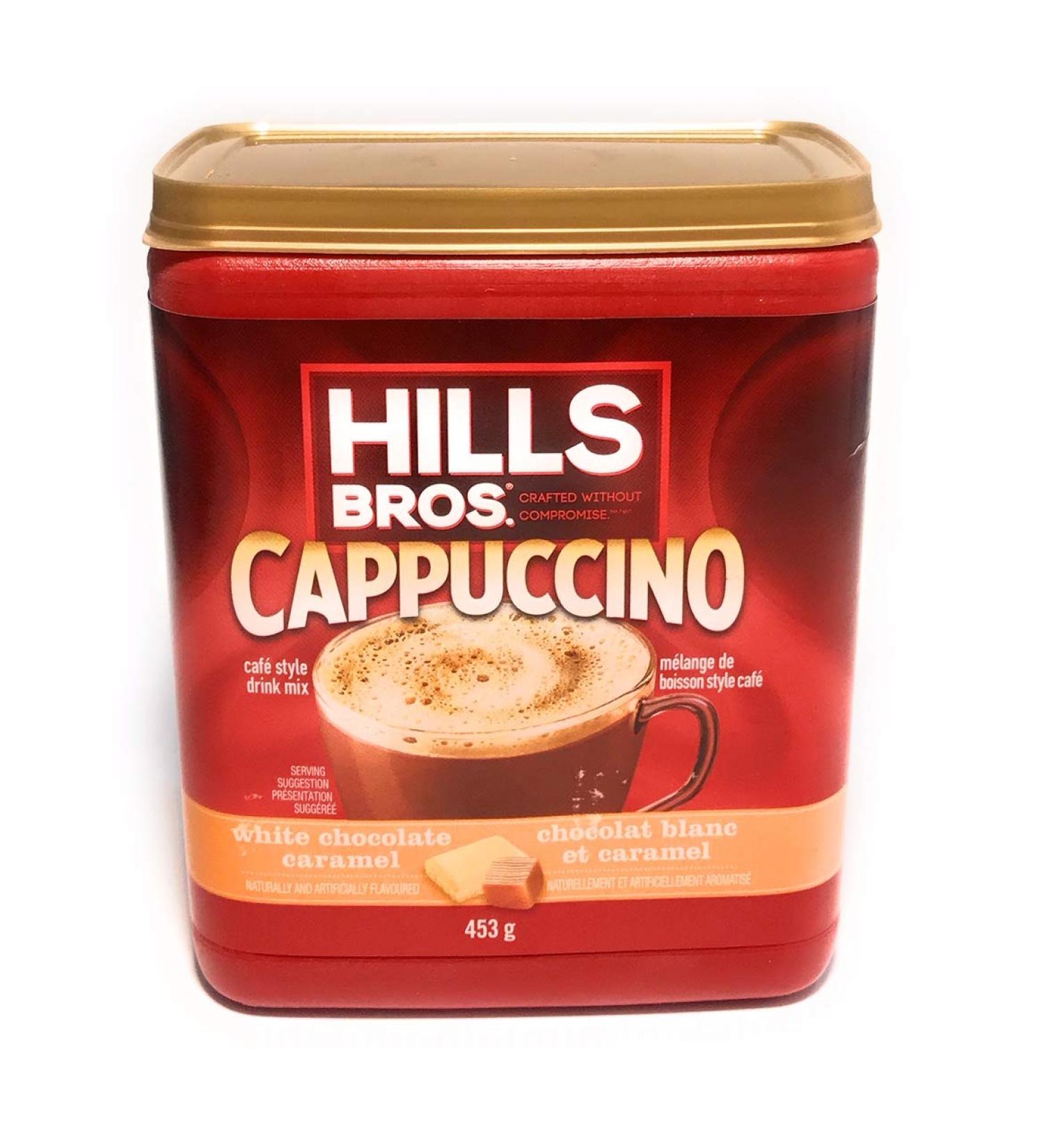 Hills Bros. White Chocolate Caramel Cappuccino 453g - Buy Online on GoSupps.com