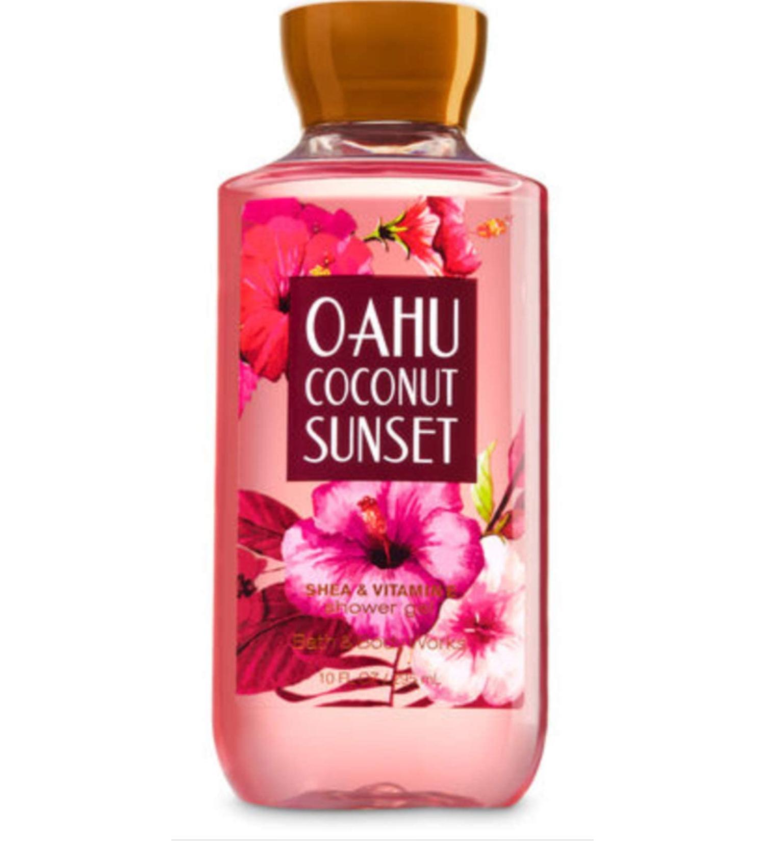 Bath Body Works Oahu Coconut Sunset 10.0 oz Shower Gel Coconut 10 Fl Oz (Pack of 1)