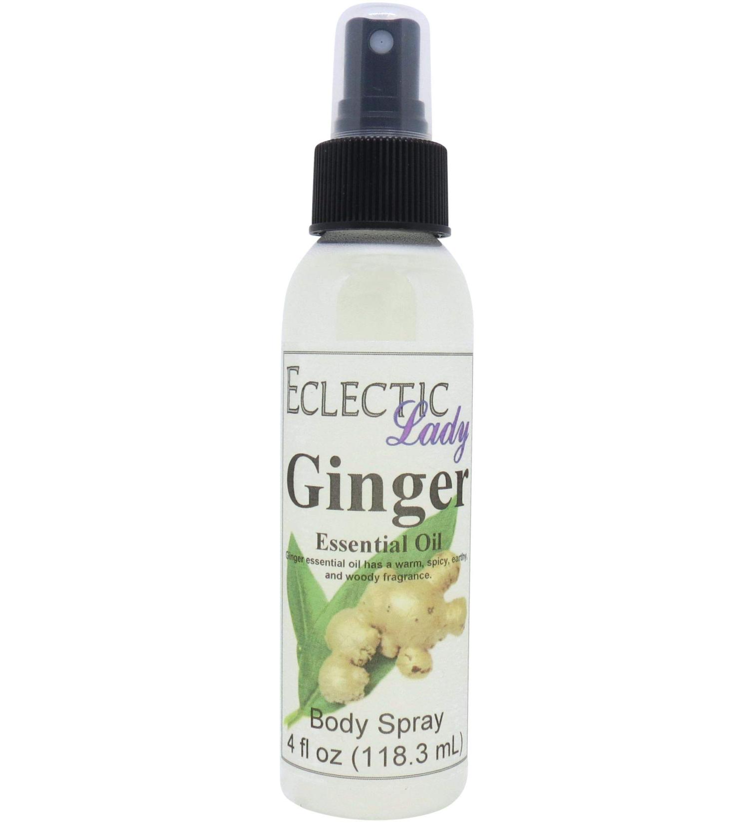 Ginger Essential Oil Body Spray 4 ounces Body Mist for Women with Clean Light & Gentle Fragrance Long Lasting Perfume with Comforting Scent for Men & Women Cologne with Soft Subtle Aroma For Regular Strength 4 Fluid Ounces - Buy Online on GoSupps.com