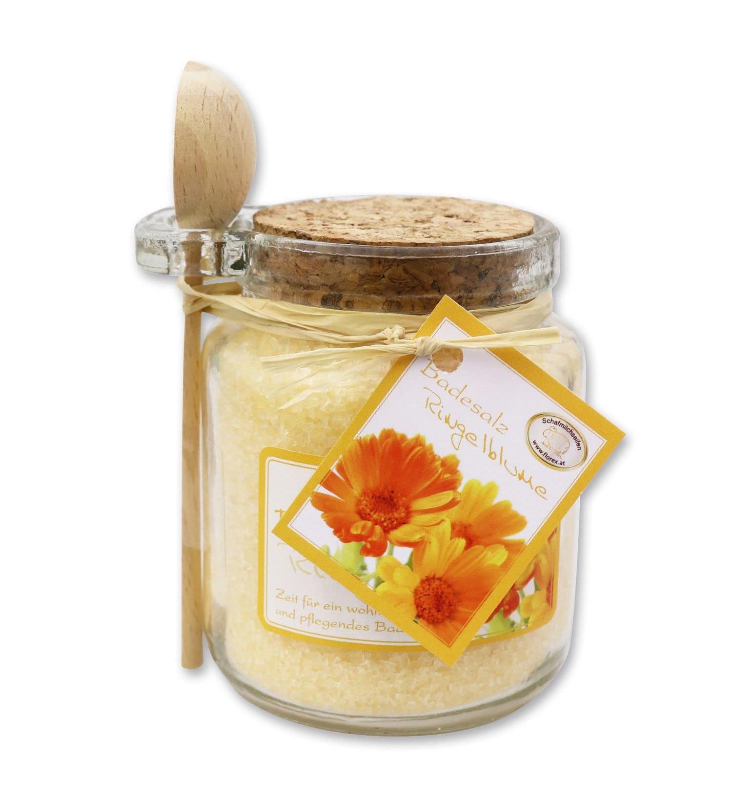 Florex Bath Salt Marigold Glass with Wooden Spoon 300 g