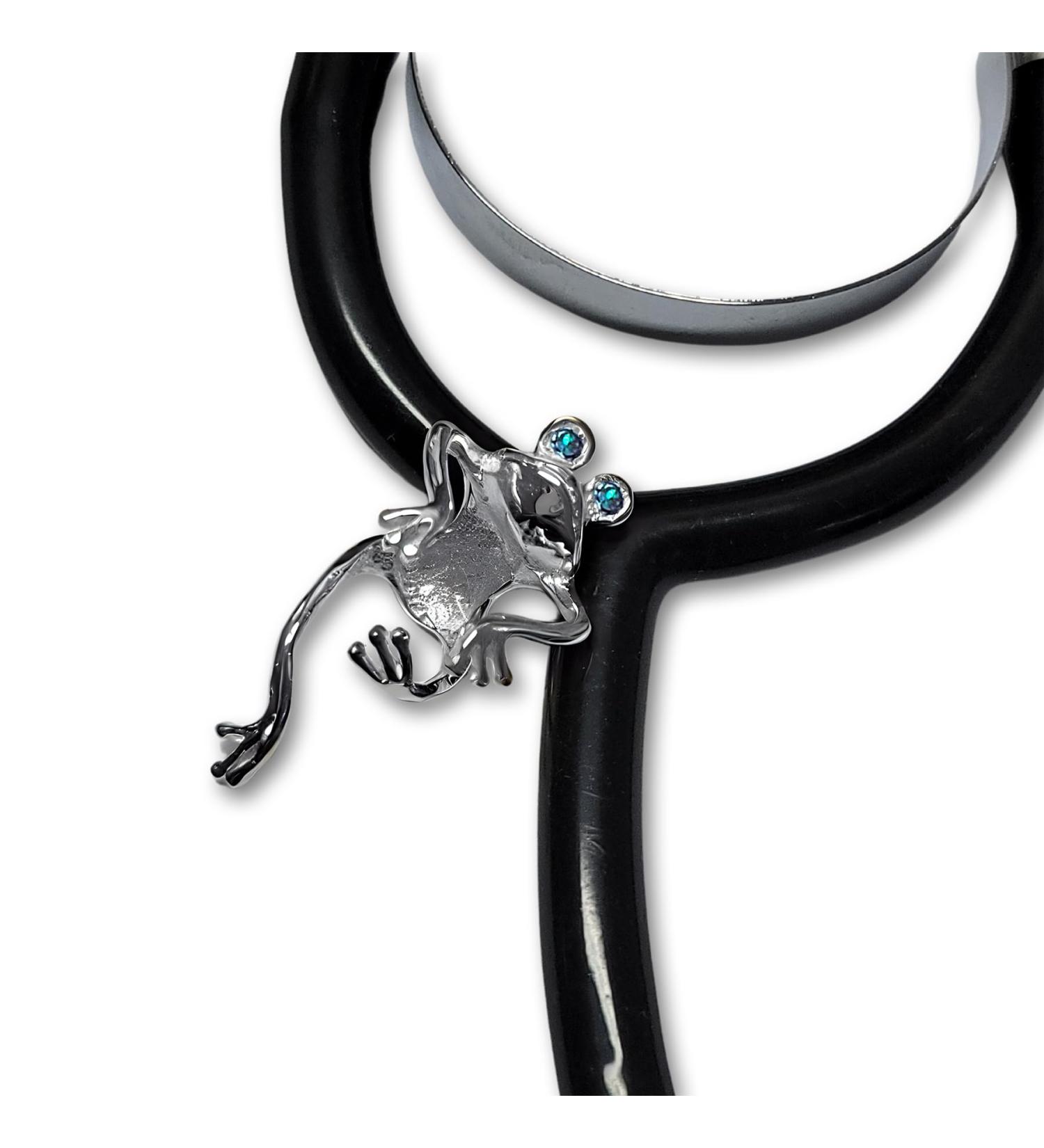 Buy QUINNLYN & CO. Frog Stethoscope Charm | Fun Medical Accessory for RN Nurses - Whimsical Healthcare Gifts - Buy Online on GoSupps.com